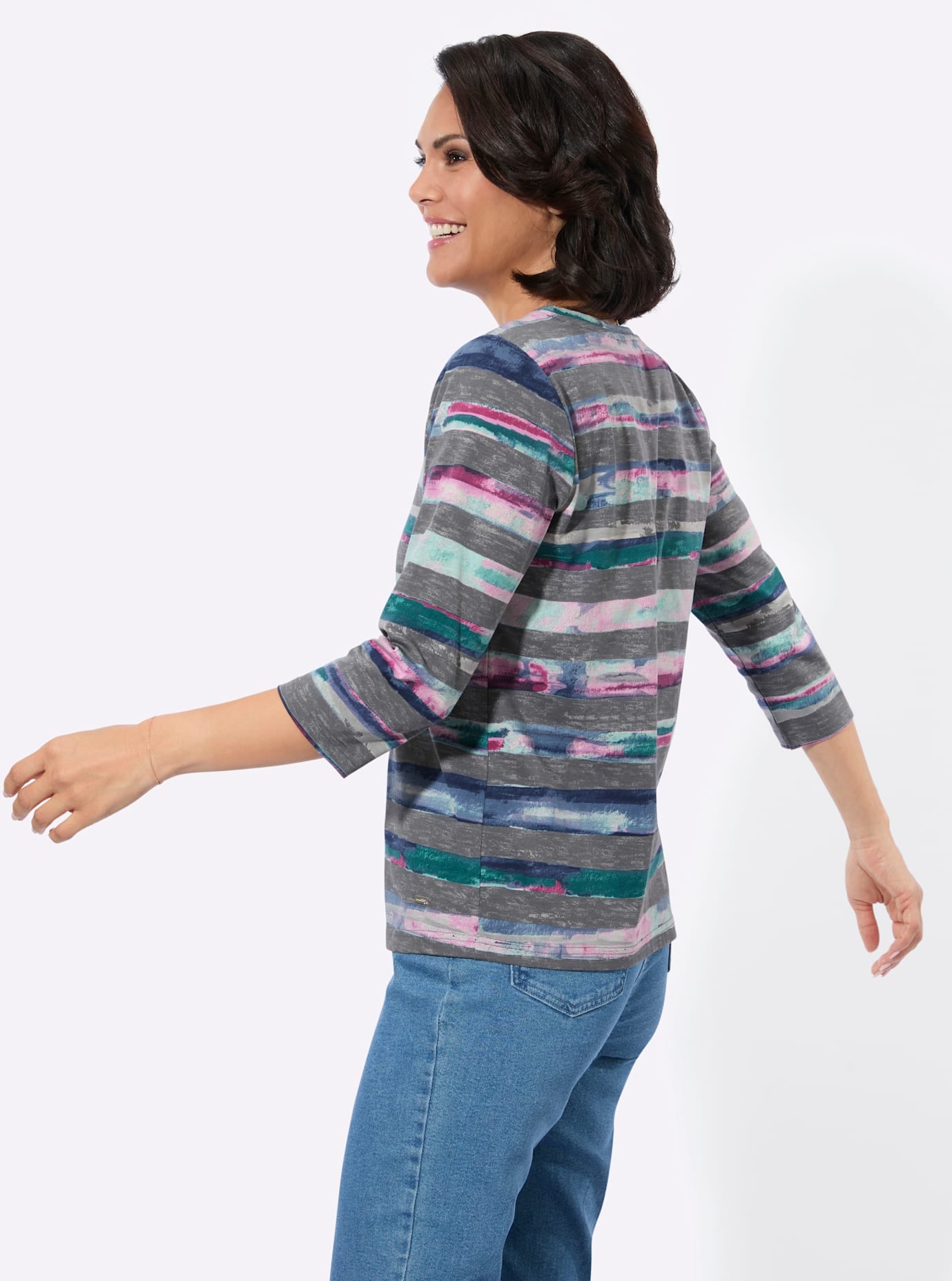 Casual Looks Shirt à col rond »Rundhals-Shirt« 1