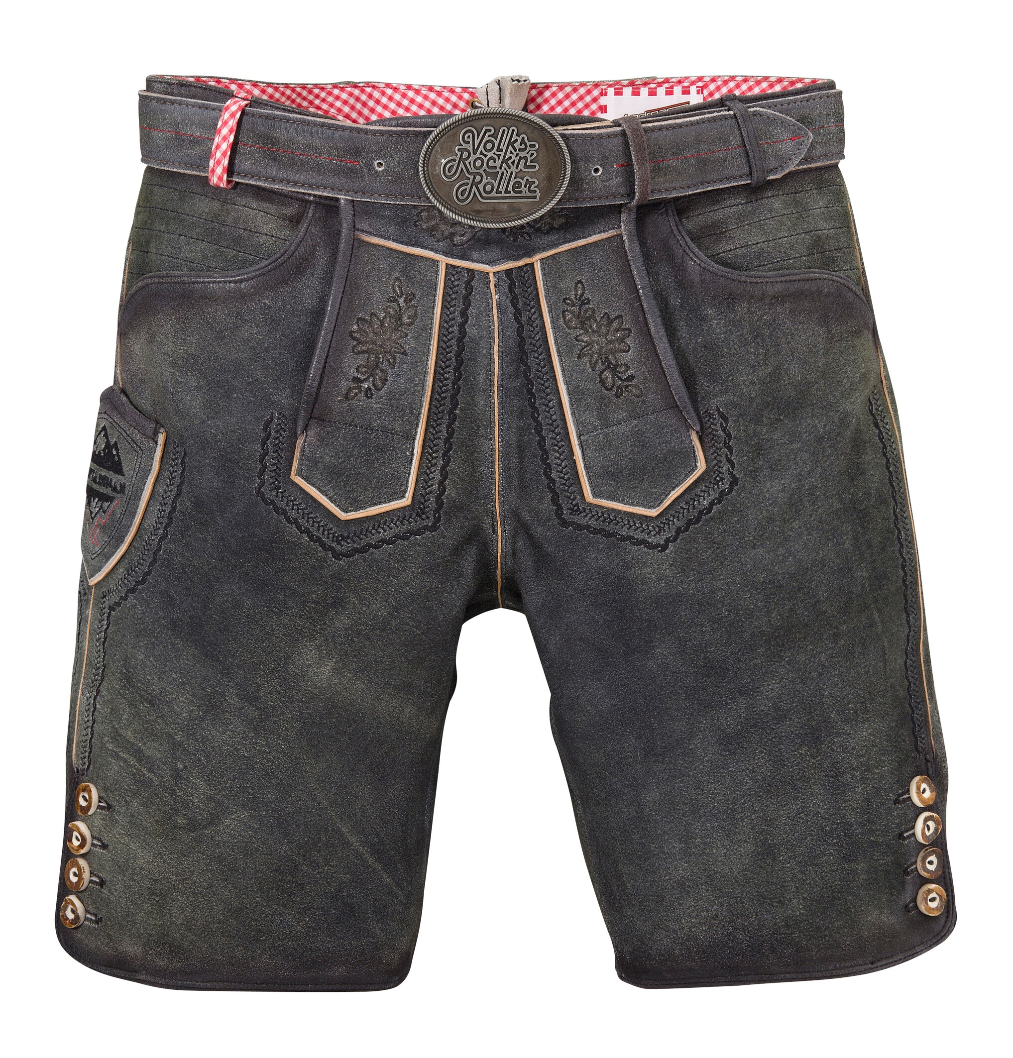 Image of Andreas Gabalier Kollektion Trachtenlederhose, (2 tlg., mit abnehmbarem Gürtel), kurz Herren mit Stickerei bei Ackermann Versand Schweiz