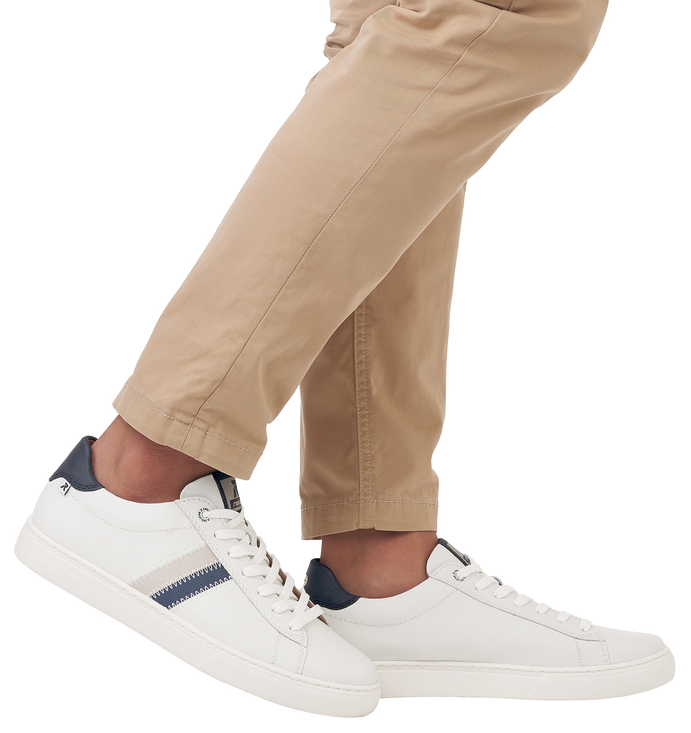 RIEKER Sport Sneaker, mit Leder-Innenfutter, Freizeitschuh, Halbschuh, Schnürschuh