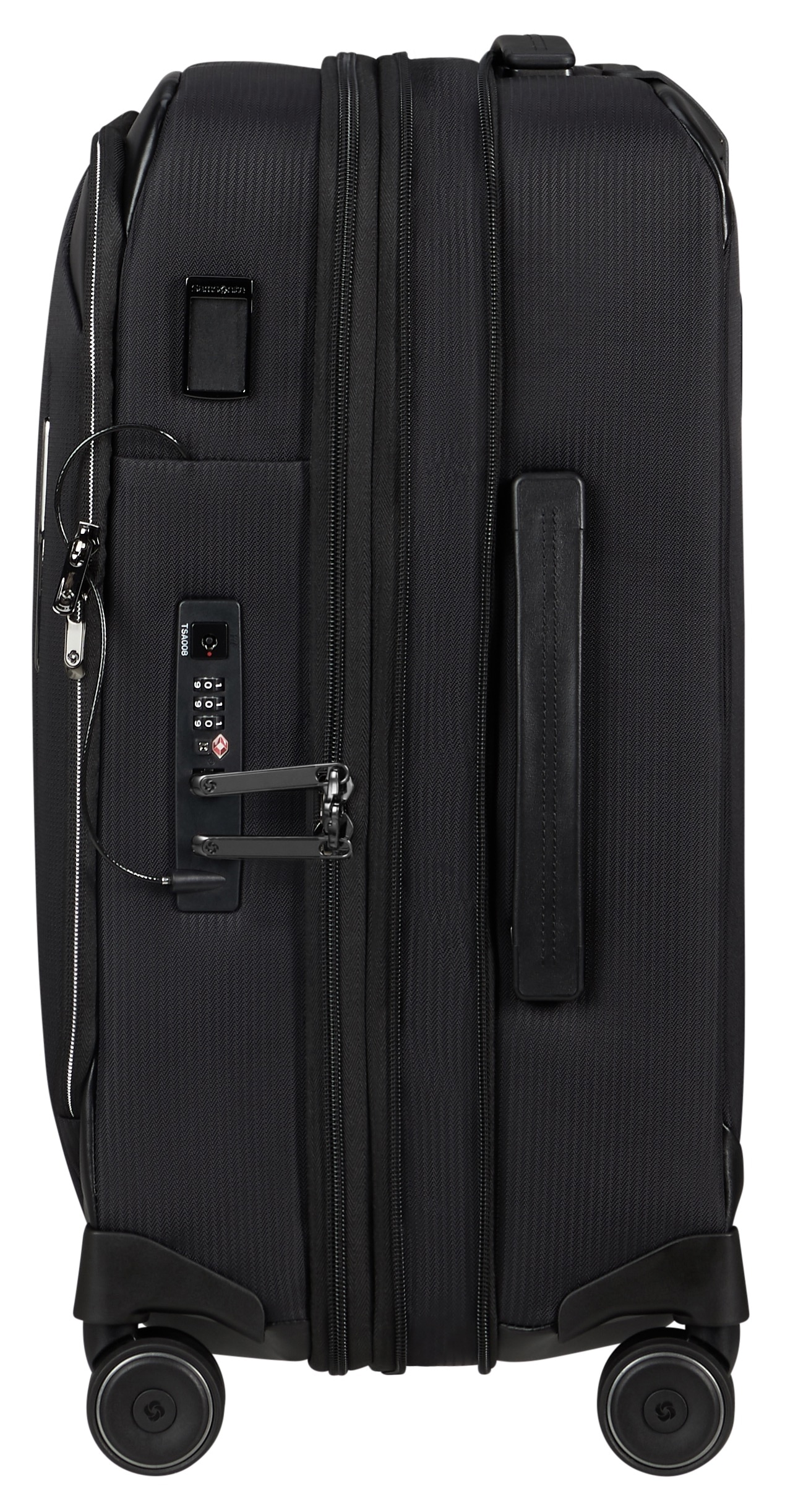 Samsonite Trolley à bagages souples »SPLENDIX, verschiedene Grössen« 42 litre 4 Rollen extension de volume, avec sangles de compression et compartiments à fermeture éclair