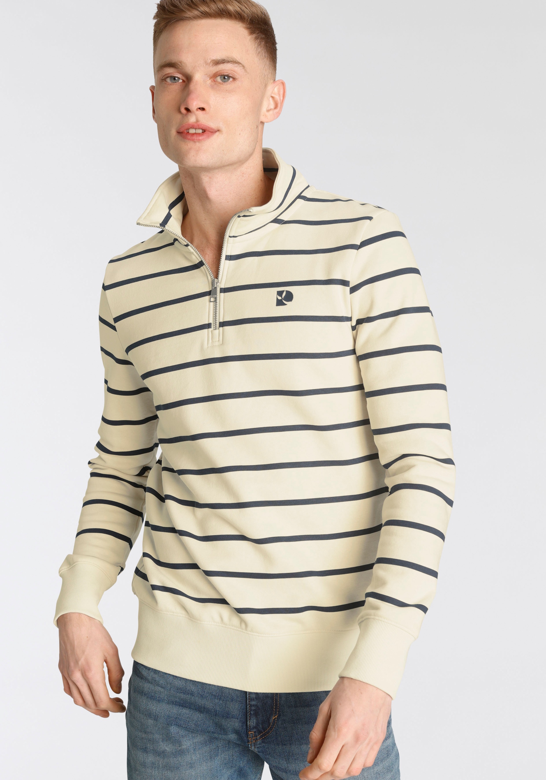 Image of TOM TAILOR Denim Sweatshirt, mit Stehkragen bei Ackermann Versand Schweiz