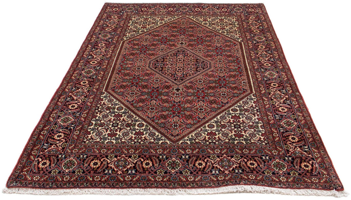 Image of morgenland Wollteppich »Bidjar - Zanjan Medaillon Blu scuro 222 x 136 cm«, rechteckig, 1,5 mm Höhe, Unikat mit Zertifikat bei Ackermann Versand Schweiz