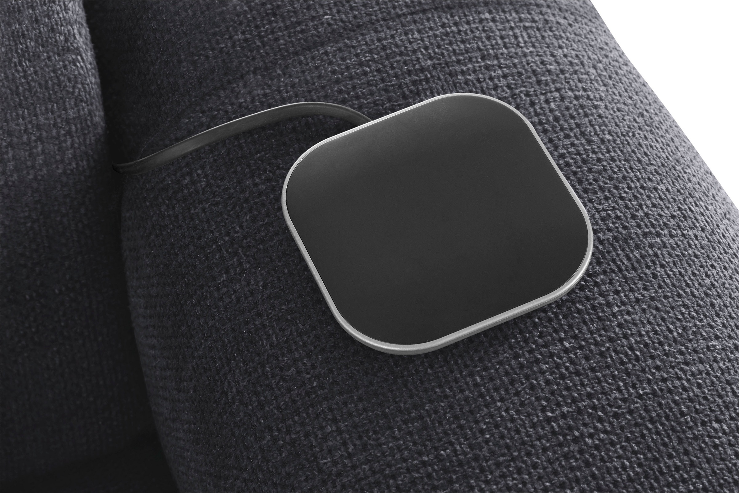 COTTA Ecksofa »Mia L-Form mit 3 Zierkissen«, wahlweise mit Bettfunktion, Bettkasten, Beleuchtung & Wireless-Charger