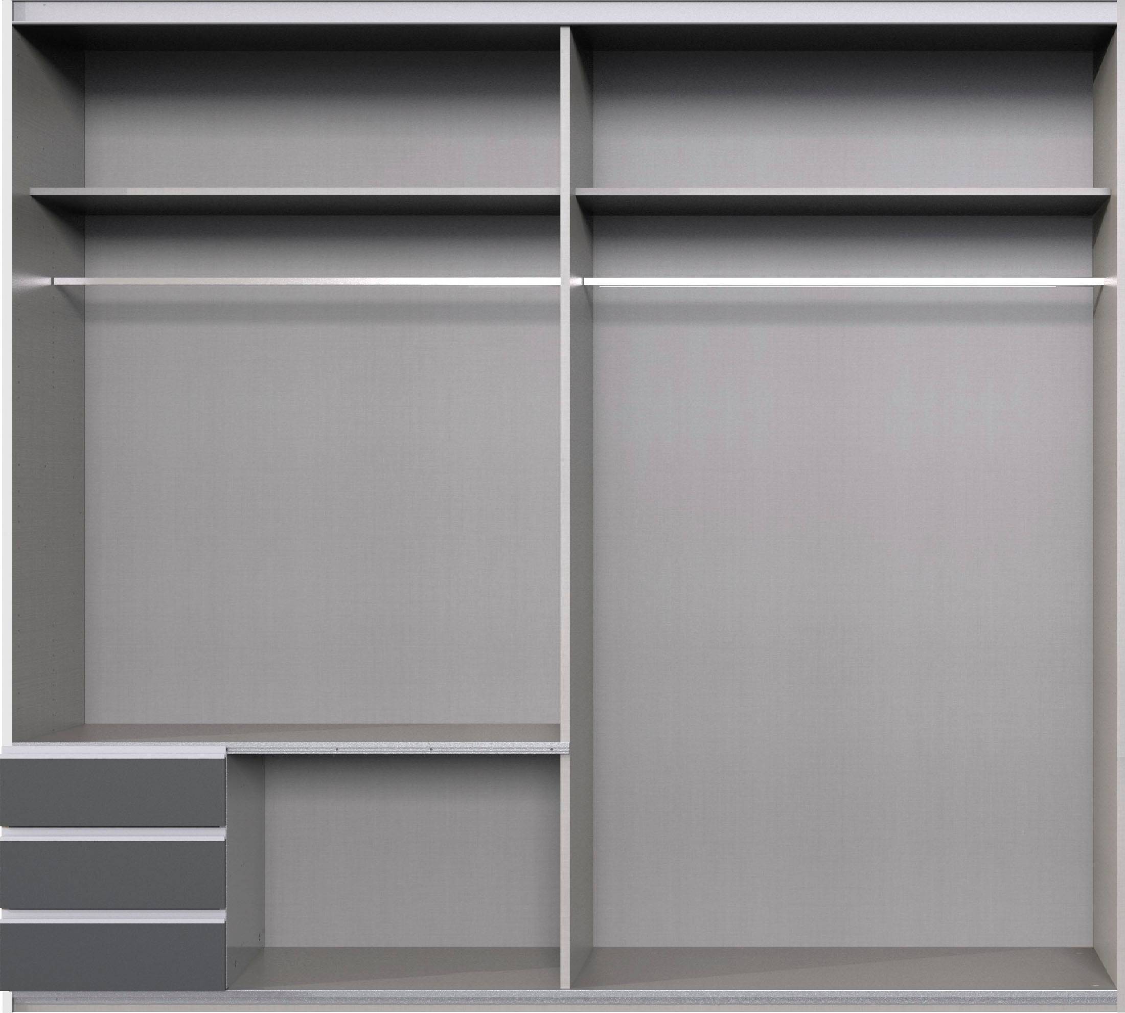 Wimex Schwebetürenschrank »Emden moderner Kleiderschrank mit Spiegel und Schubladen BESTSELLER«, Schlafzimmer Schrank Garderobenschrank mit Schwebetüren Topseller
