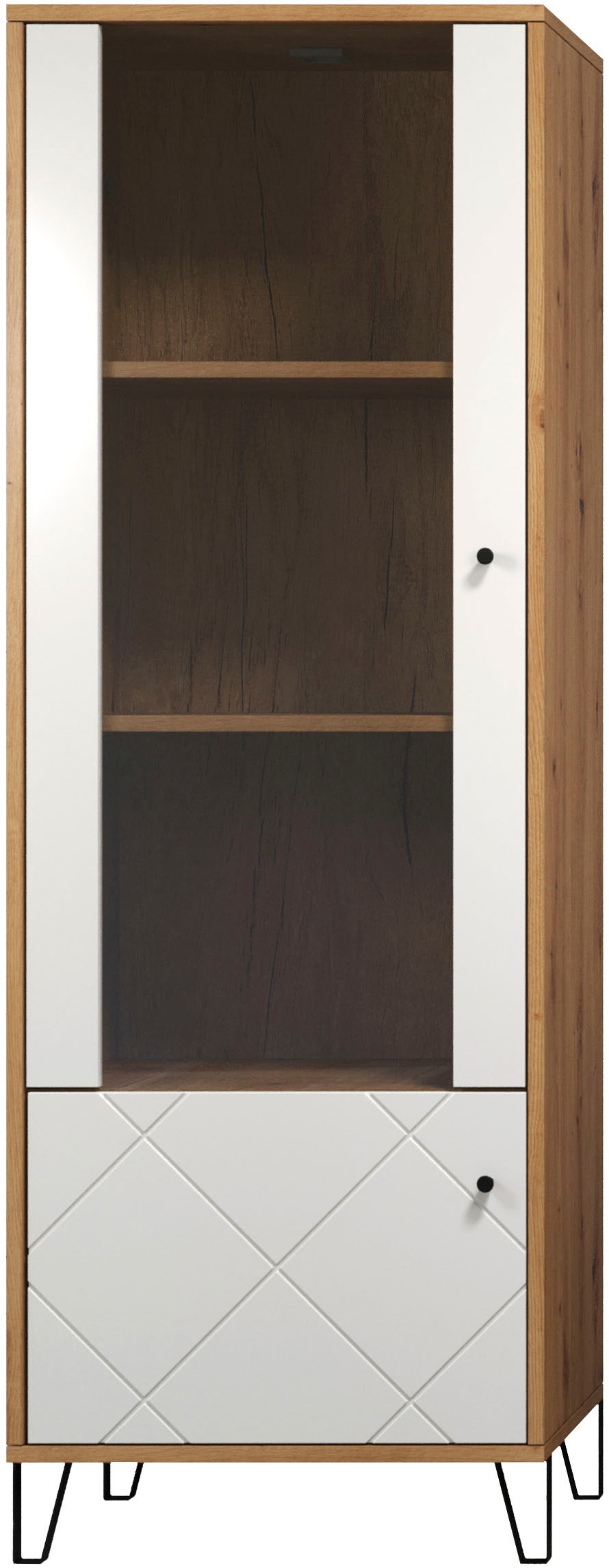 Image of trendteam Standvitrine »Touch«, Fräsungen in Rautenoptik bei Ackermann Versand Schweiz