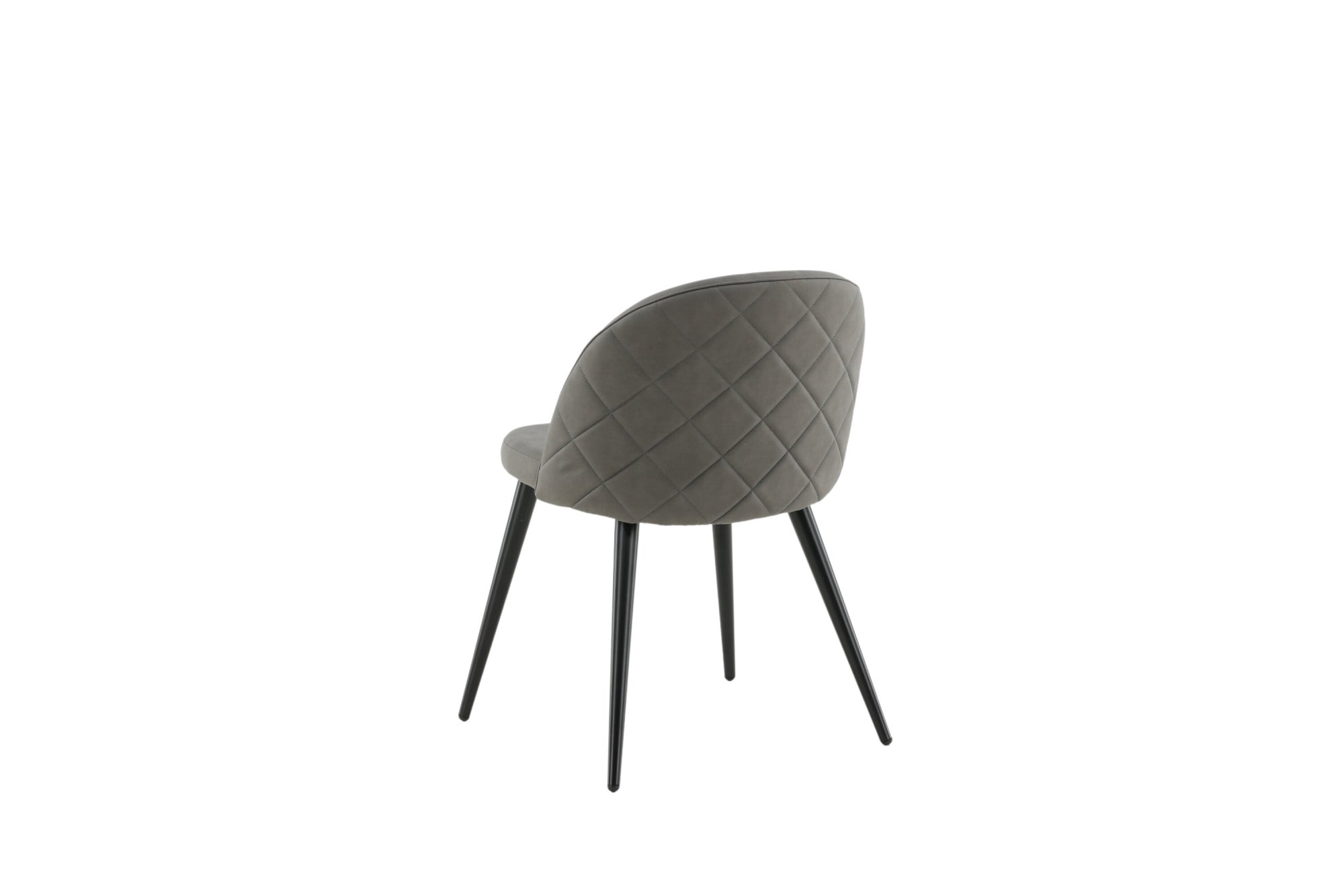 Venture Home Chaise de salle à manger »Velvet Stitches, 2er-Set Esszimmerstühle in Mikrofaser-Grau, 150 kg« () 2 cuischaise rembourrée, revêtement doux, matelassage, fer noir, élégant