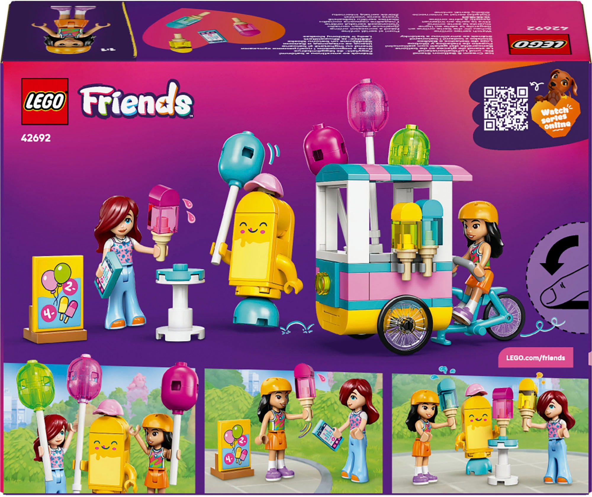 LEGO® Konstruktionsspielsteine »Eis- und Luftballonstand (42692), LEGO Friends« Made in Europe