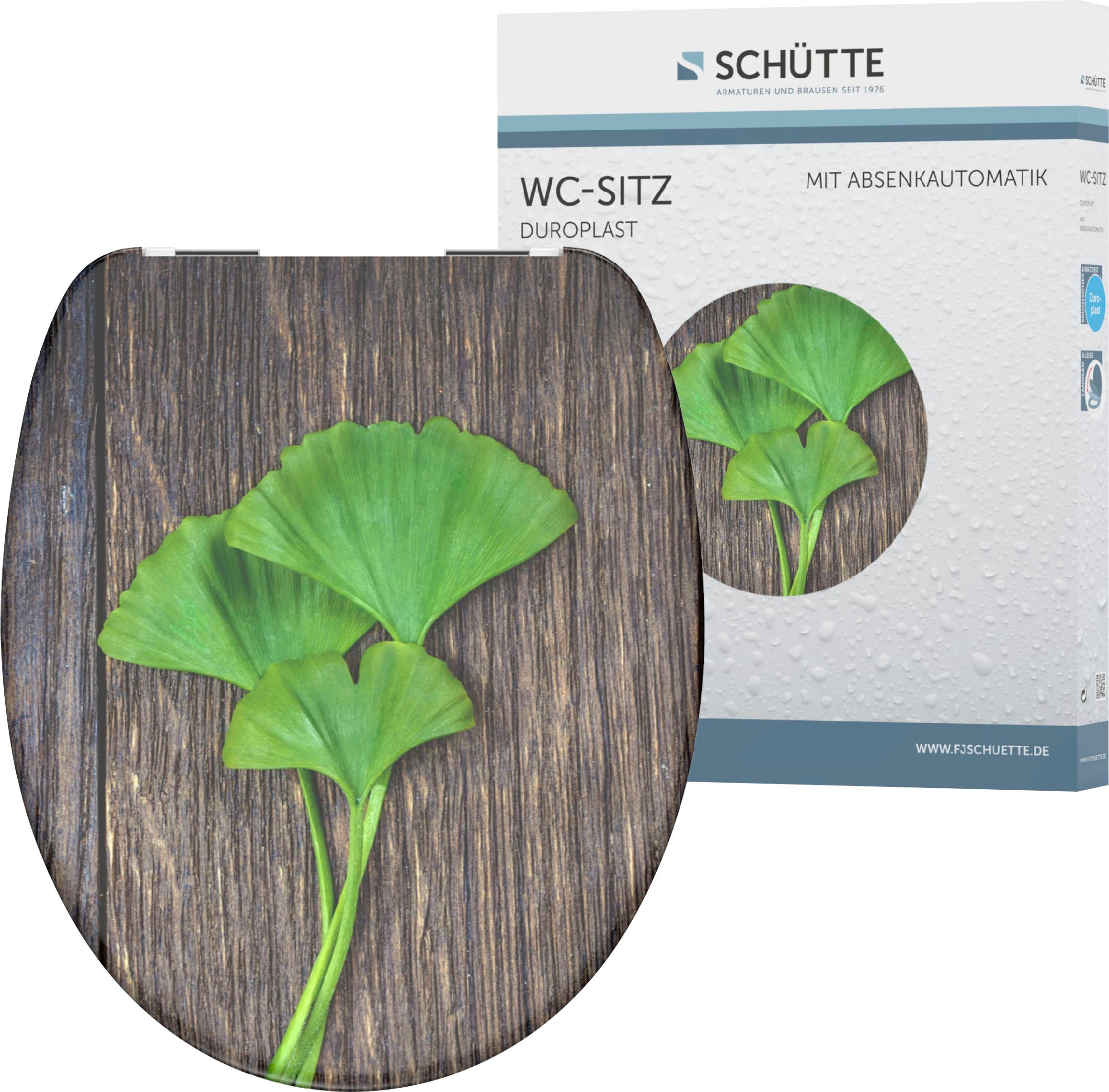 Schütte WC-Sitz »Gingko & Wood«, Duroplast,mit Absenkautomatik kaufen