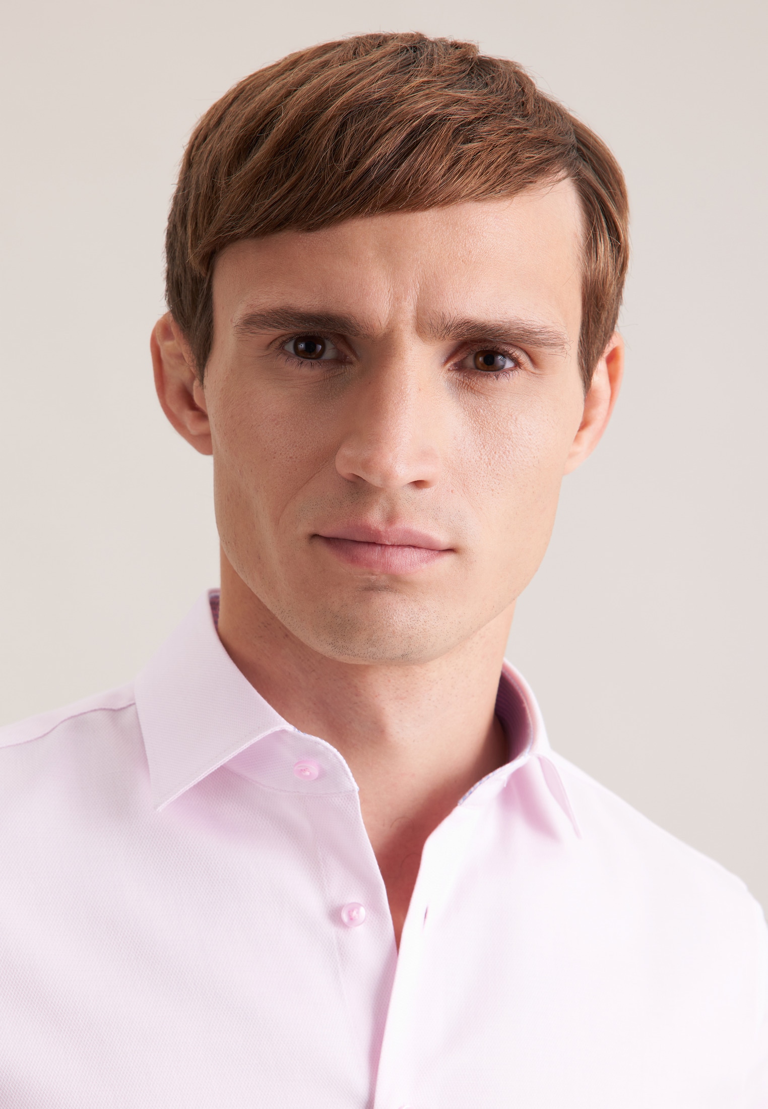 seidensticker Chemise d'affaires »Schwarze Rose« Slim 1/1 Kentkragen Struktur