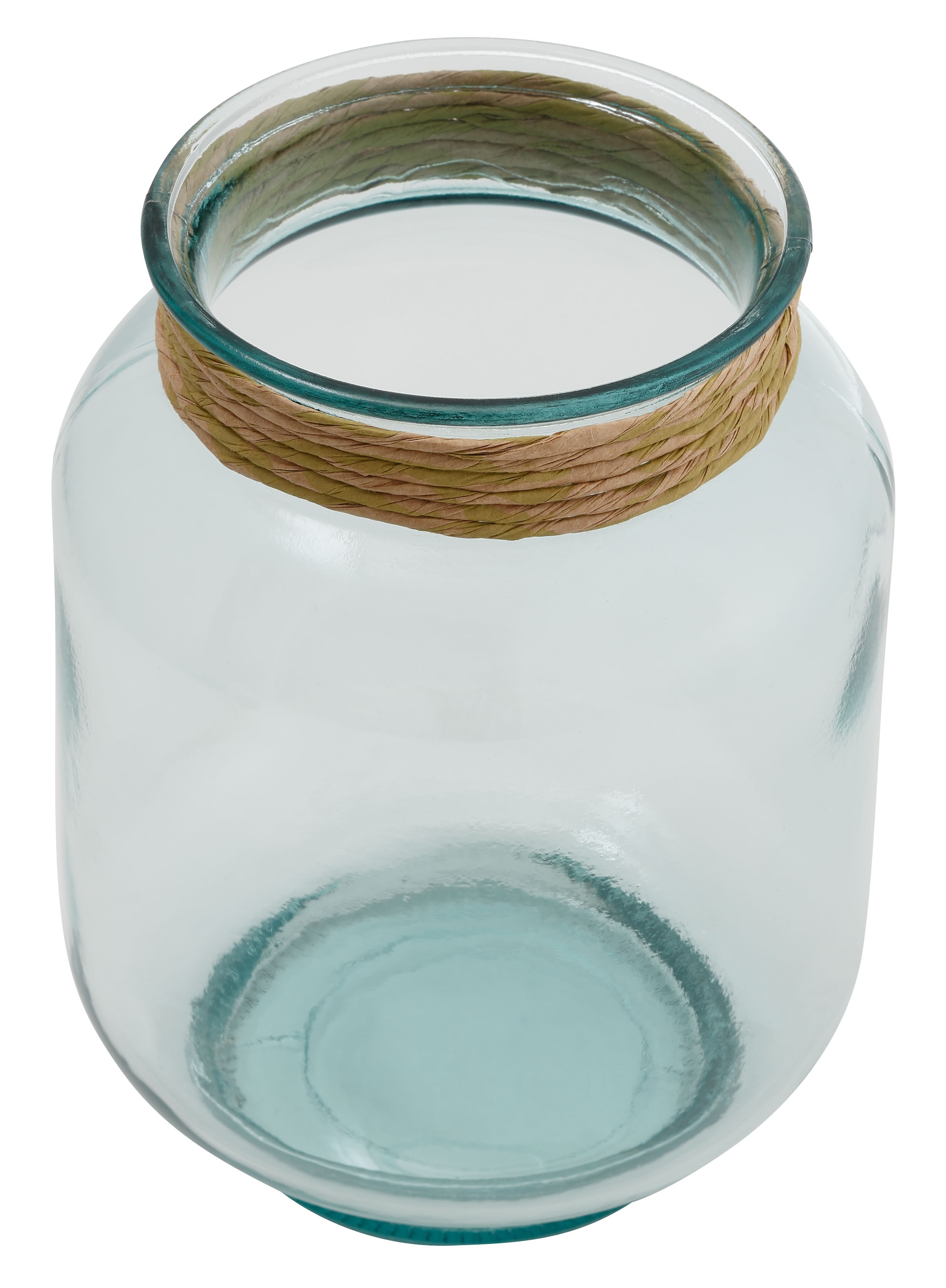 GOODproduct Tischvase »Beelia«, (1 St.), Dekovase, aus recyceltem Glas, Höhe ca. 25 cm, Ø ca. 20 cm