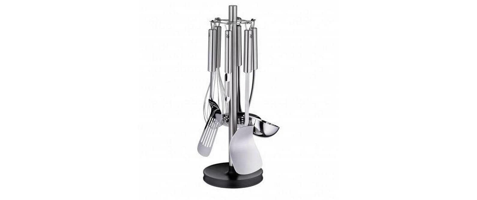 WMF Set d'ustensiles de cuisine »Profi Plus« Acier inoxydable Cromargan® 18/10, avec support