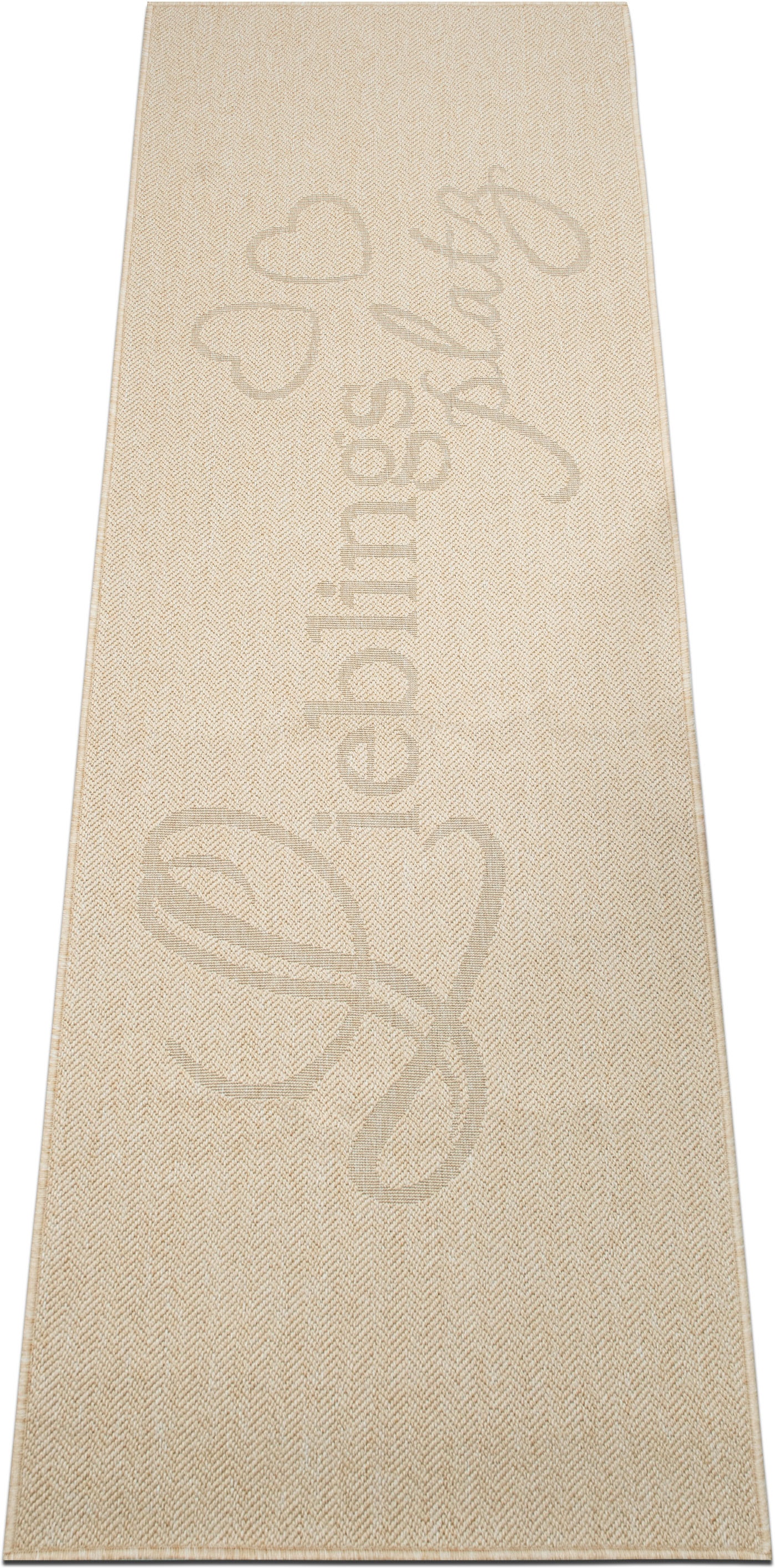 GOODproduct Läufer »Lieblingsplatz, mit Schriftzug, In- und Outdoor geeignet« rechteckig 5 mm Höhe Wetterfest, UV-beständig, Küchenläufer, Camping, Balkon