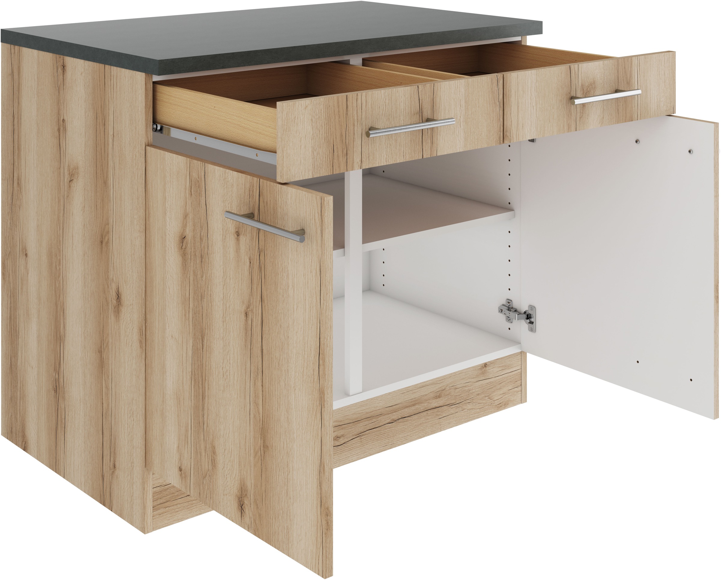 OPTIFIT Unterschrank »Bella«, Breite 100 cm, mit 2 Türen und 2 Schubkästen