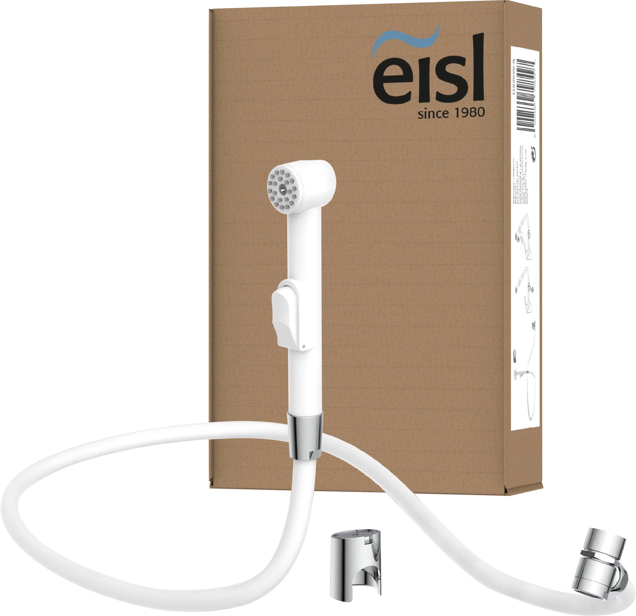 Eisl Brausegarnitur Kunststoff-Brauseschlauch mit Handbrausehalter