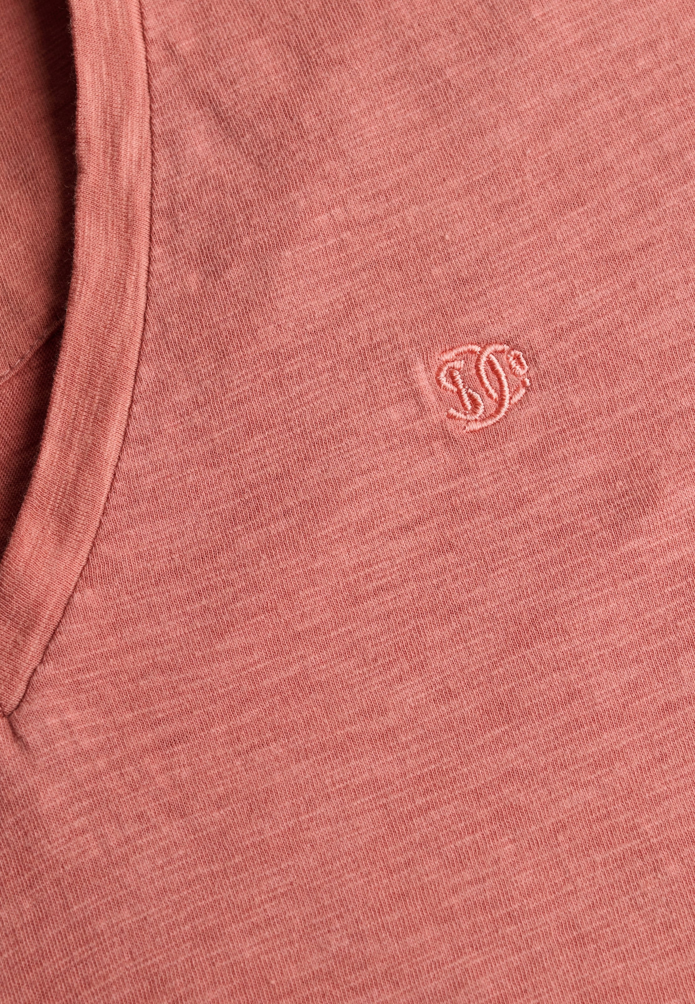 Superdry T-Shirt »STUDIOS SLUB EMB VEE TEE« Baumwollmischung, relaxed fit