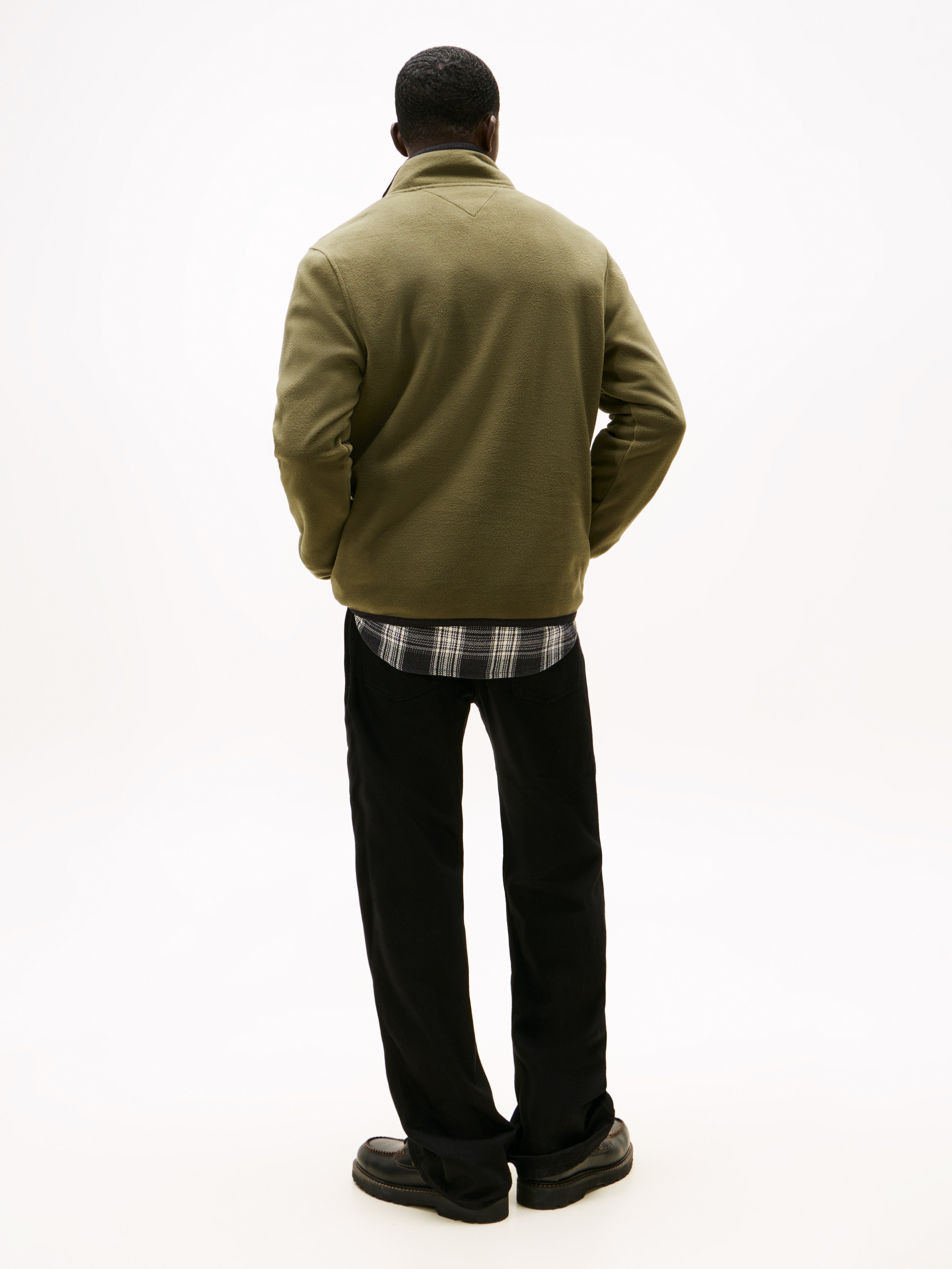 Tommy Jeans Pull en polaire »TJM FLAG POLAR FLEECE«, normale Passform, Troyer
