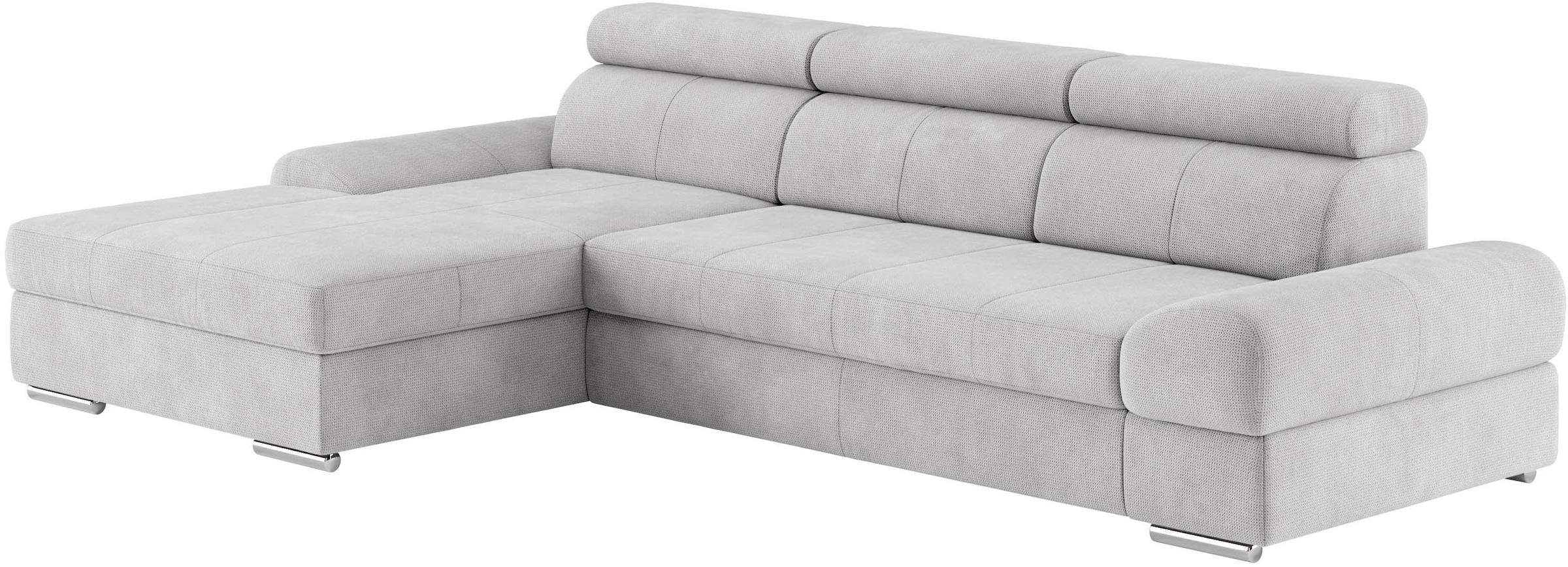 sit&more Ecksofa »Broadway L-Form«, inklusive Kopfteilverstellung, wahlweise mit Bettfunktion