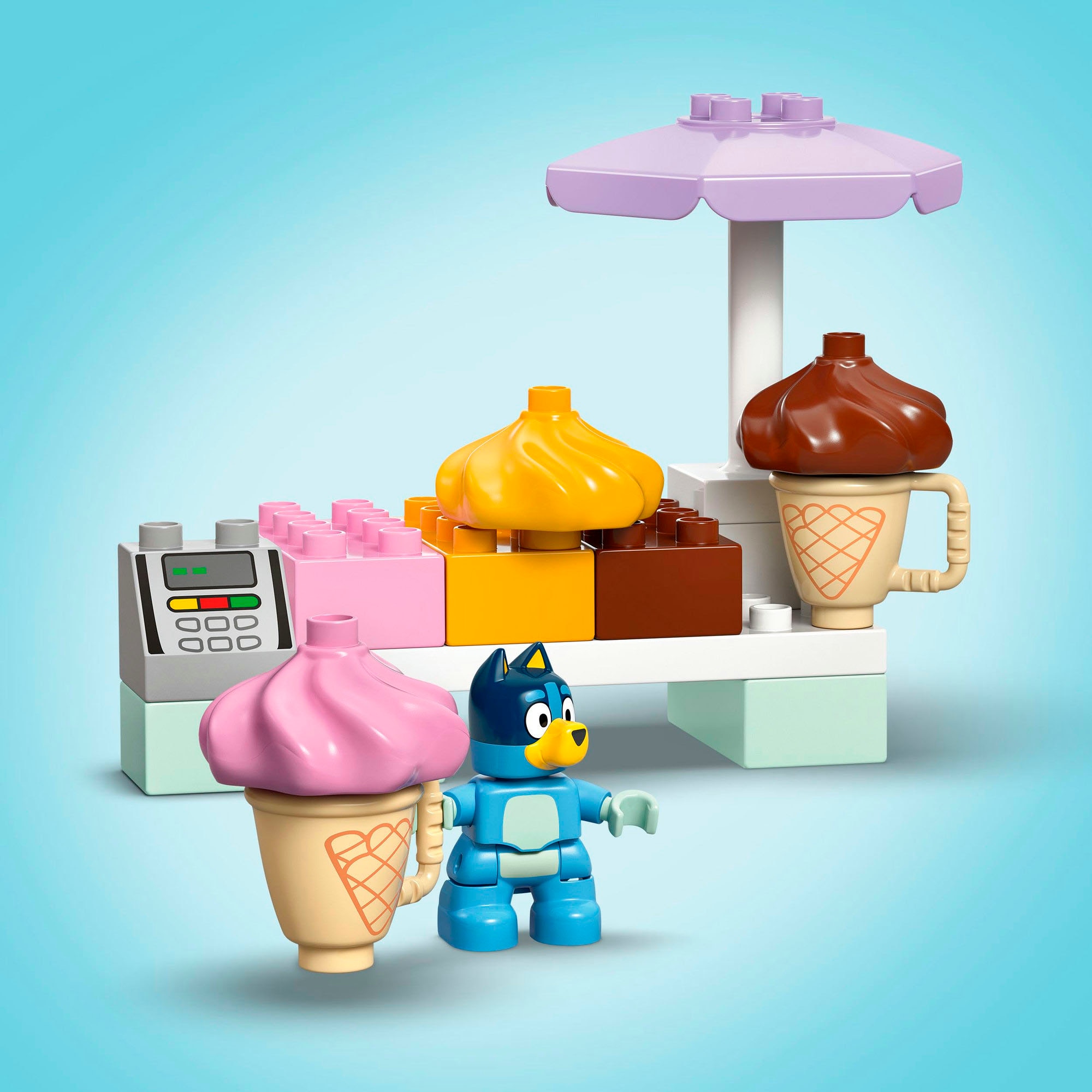 LEGO® Pions de construction »Ausflug zur Eisdiele mit Bluey (10458), LEGO DUPLO Bluey« fabriqué en Europe