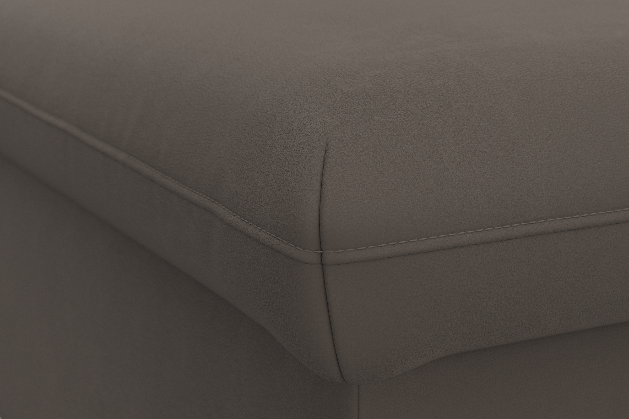 DOMO collection Hocker »Topper«, mit Wellenunterfederung, auf Kunststoffgleitern