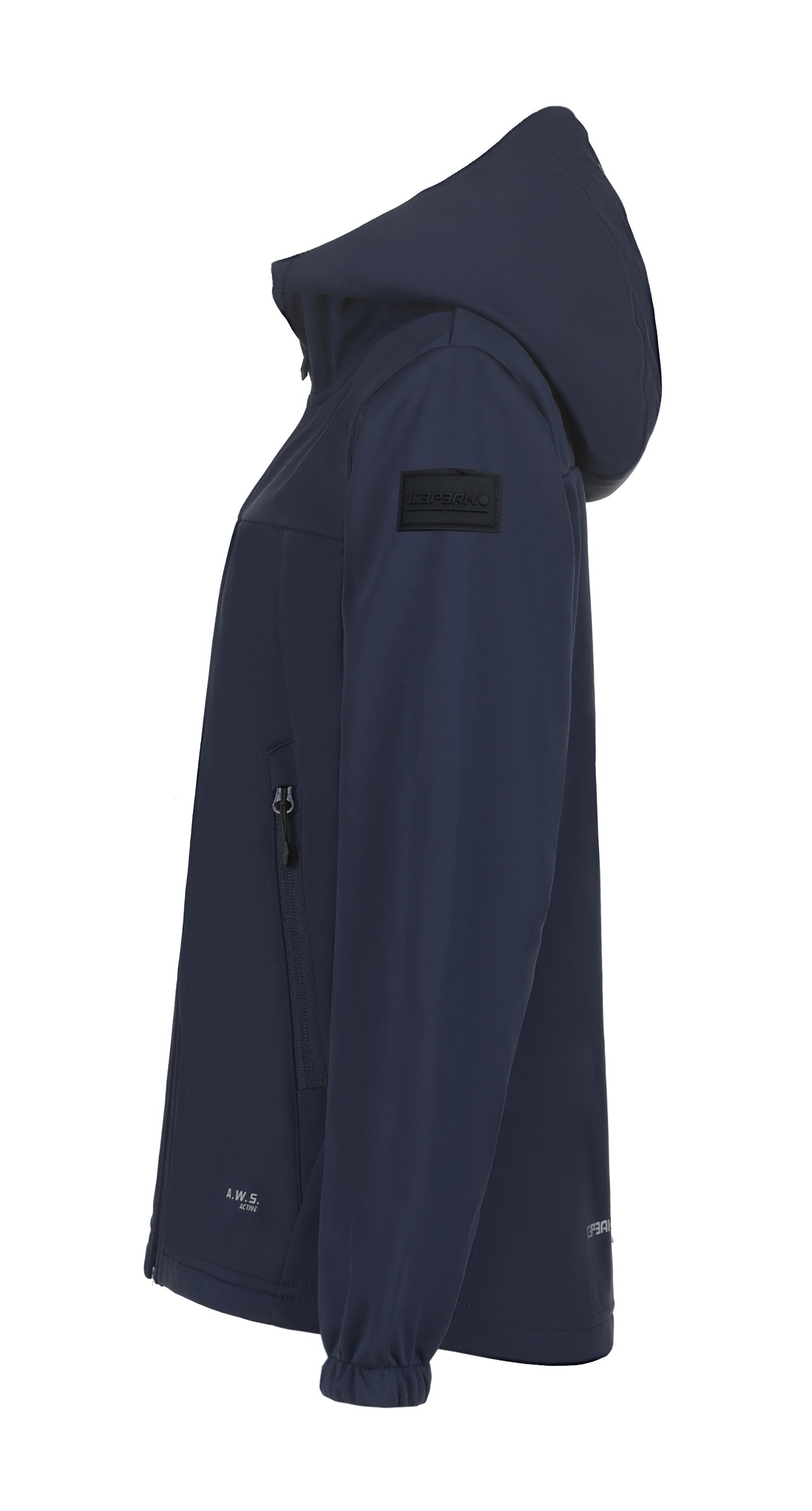Icepeak Veste softshell »ICEPEAK KONAN JR« avec capuche poches à fermeture éclair, respirant, coupe-vent, déperlant