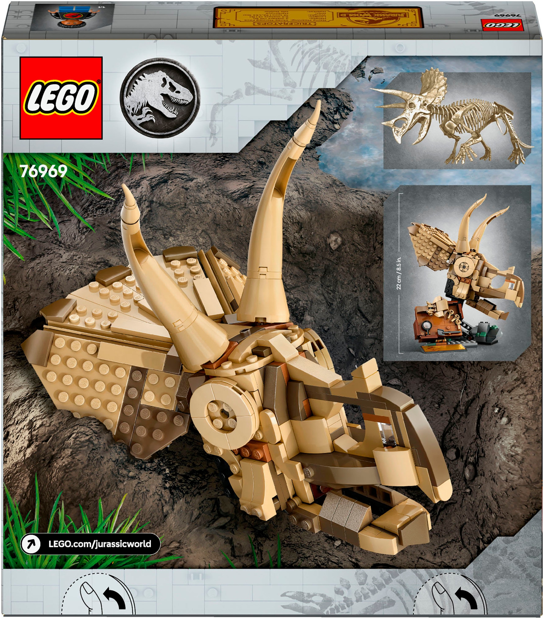 LEGO® Konstruktionsspielsteine »Dinosaurier-Fossilien: Triceratops-Schädel (76969)« LEGO Jurassic WorldLEGO DUPLO Town; Made in Europe Made in Europe
