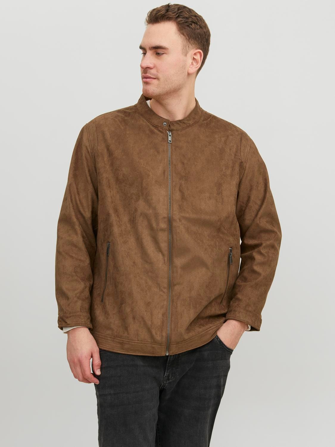 Jack & Jones PlusSize Bikerjacke »JJEROCKY CLEAN JACKET NOOS PLS«