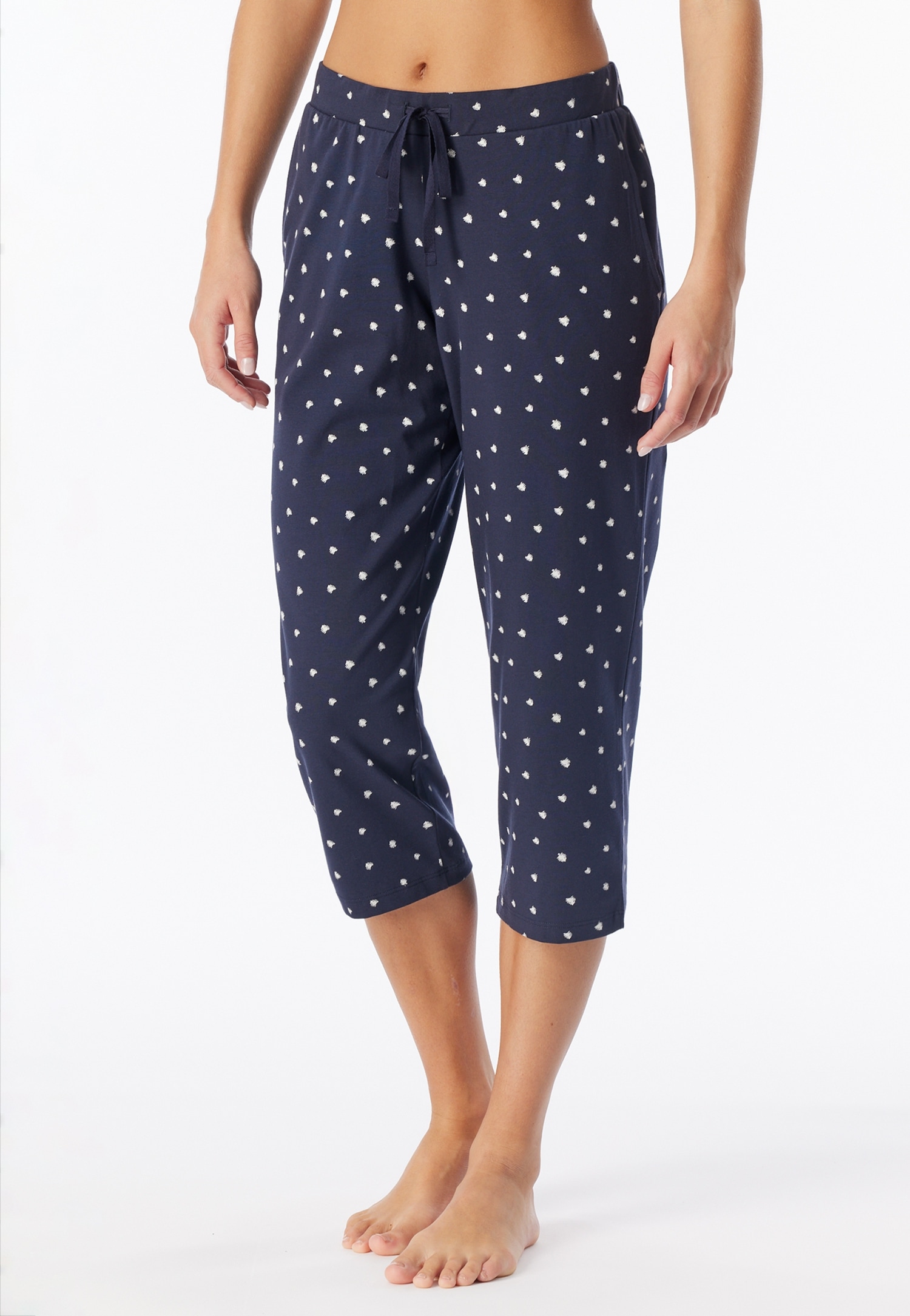 Schiesser Pantalon 3/4 »Mix + Relax«  mélange coton, taille élastique, cordon de serrage, poches latérales