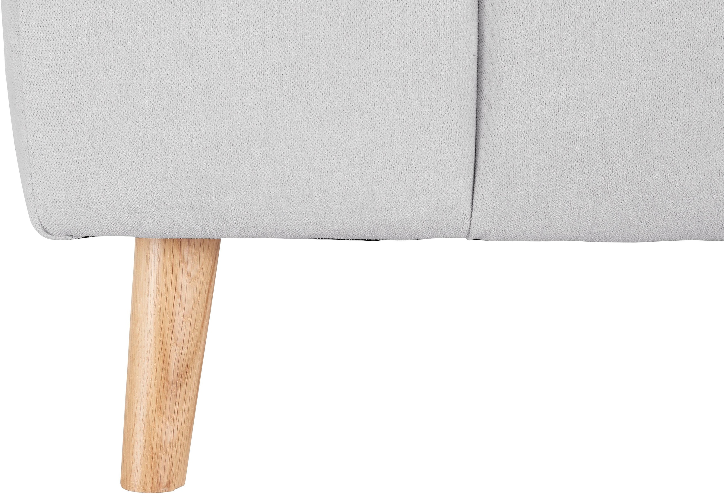 andas 2,5-Sitzer »Janek Scandic Design, elegant und zeitlos«, mit Federkern und Keder in scandinavischem Design
