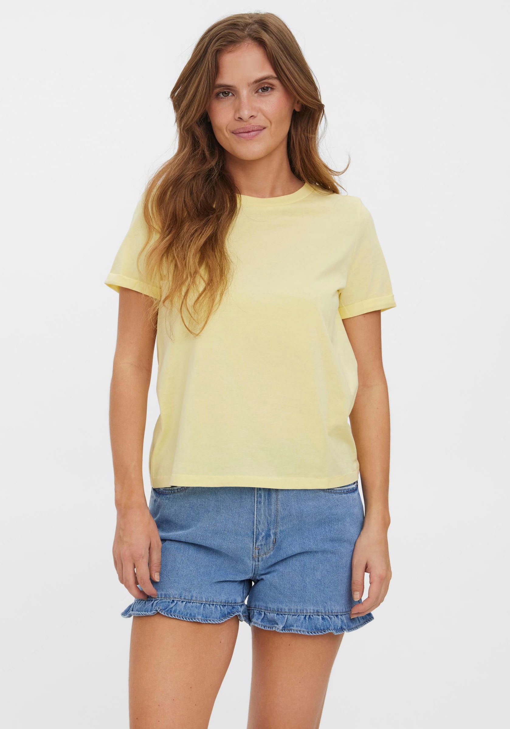 Image of Vero Moda Rundhalsshirt »VMPAULA S/S T-SHIRT« bei Ackermann Versand Schweiz