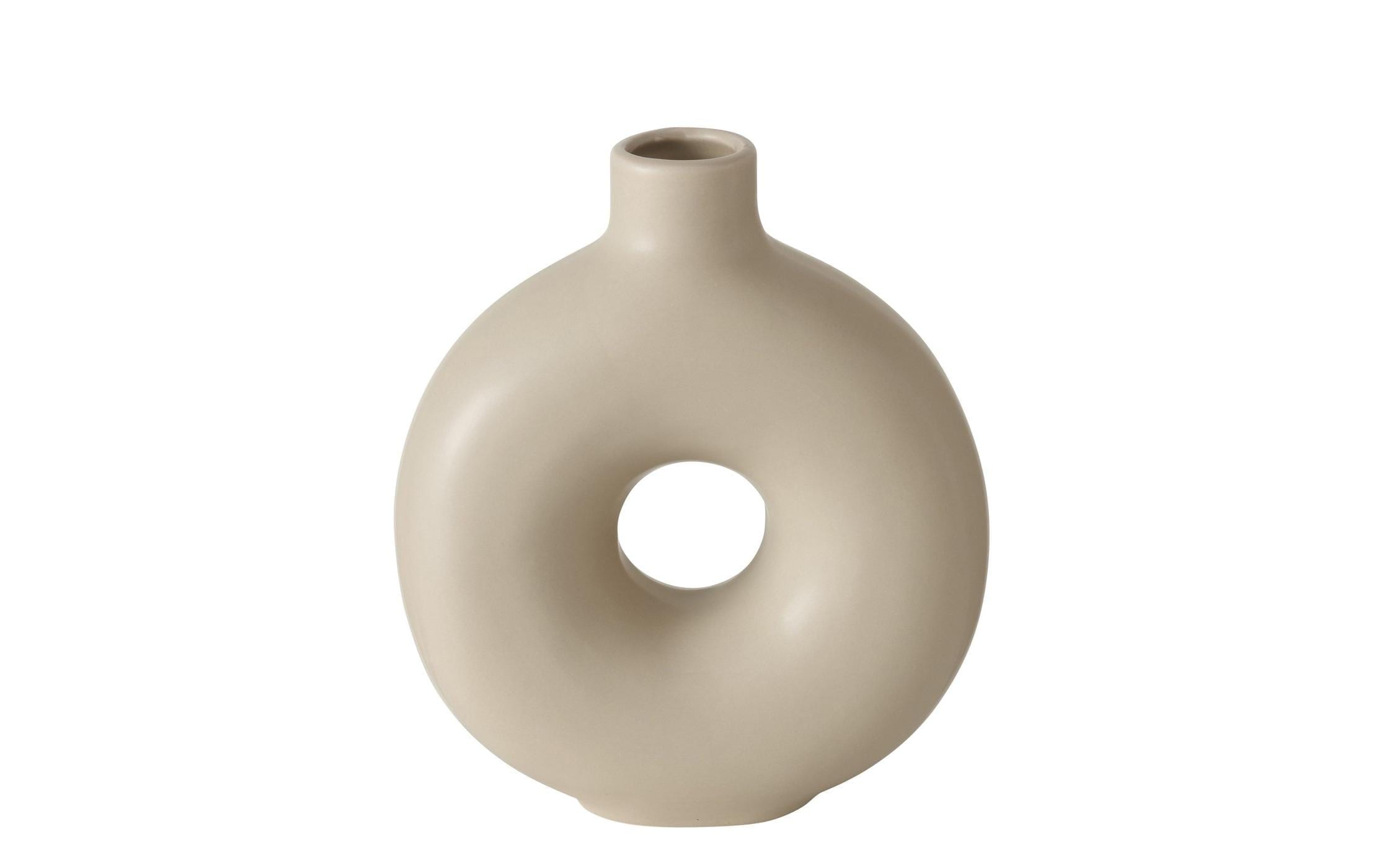 BOLTZE Dekovase »Vase Lanyo 20 cm, Beige«
