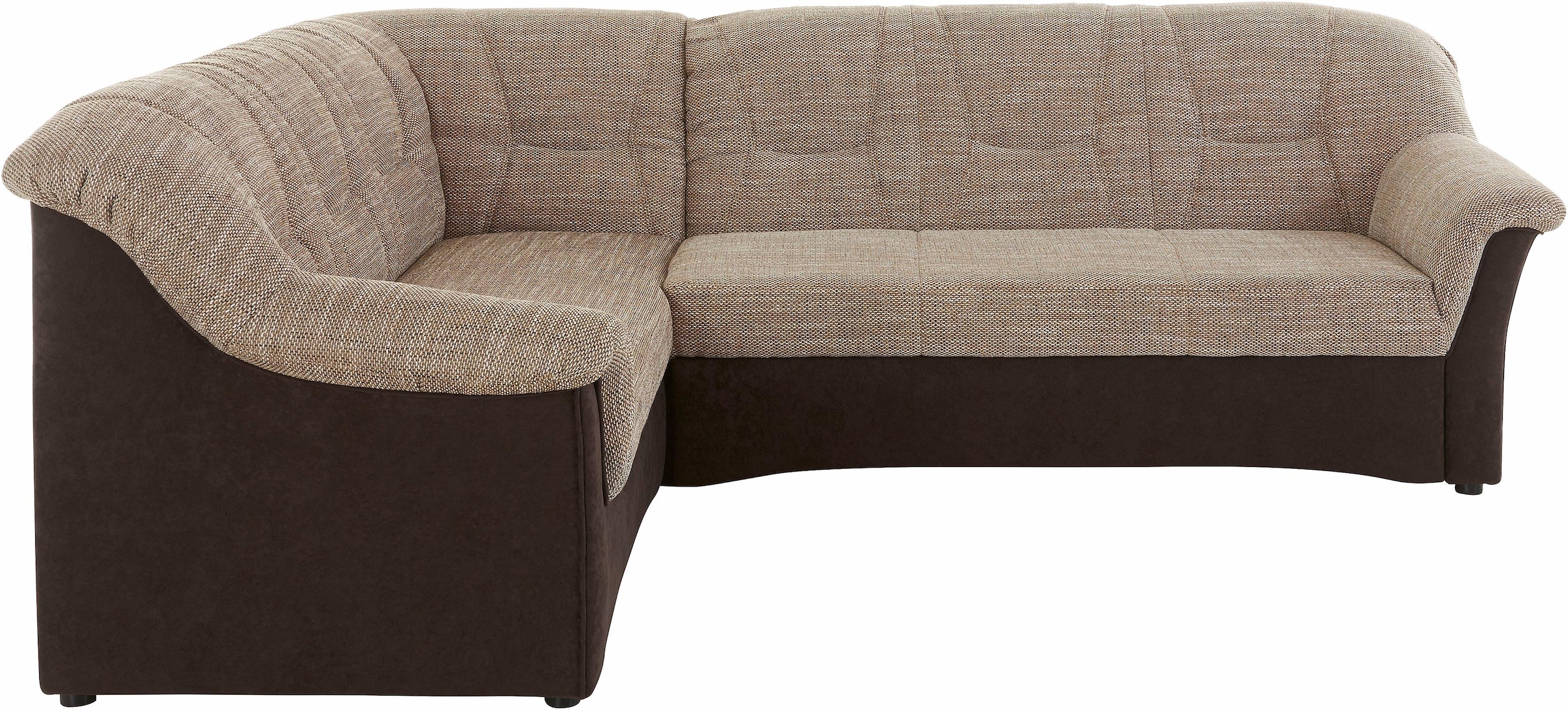 Image of DOMO collection Ecksofa "SARAFINA 240x190 cm, auch mit Federkern für mehr Sitzkomfort" whlw. mit Bettfunktion, elegantes Design, L-Form