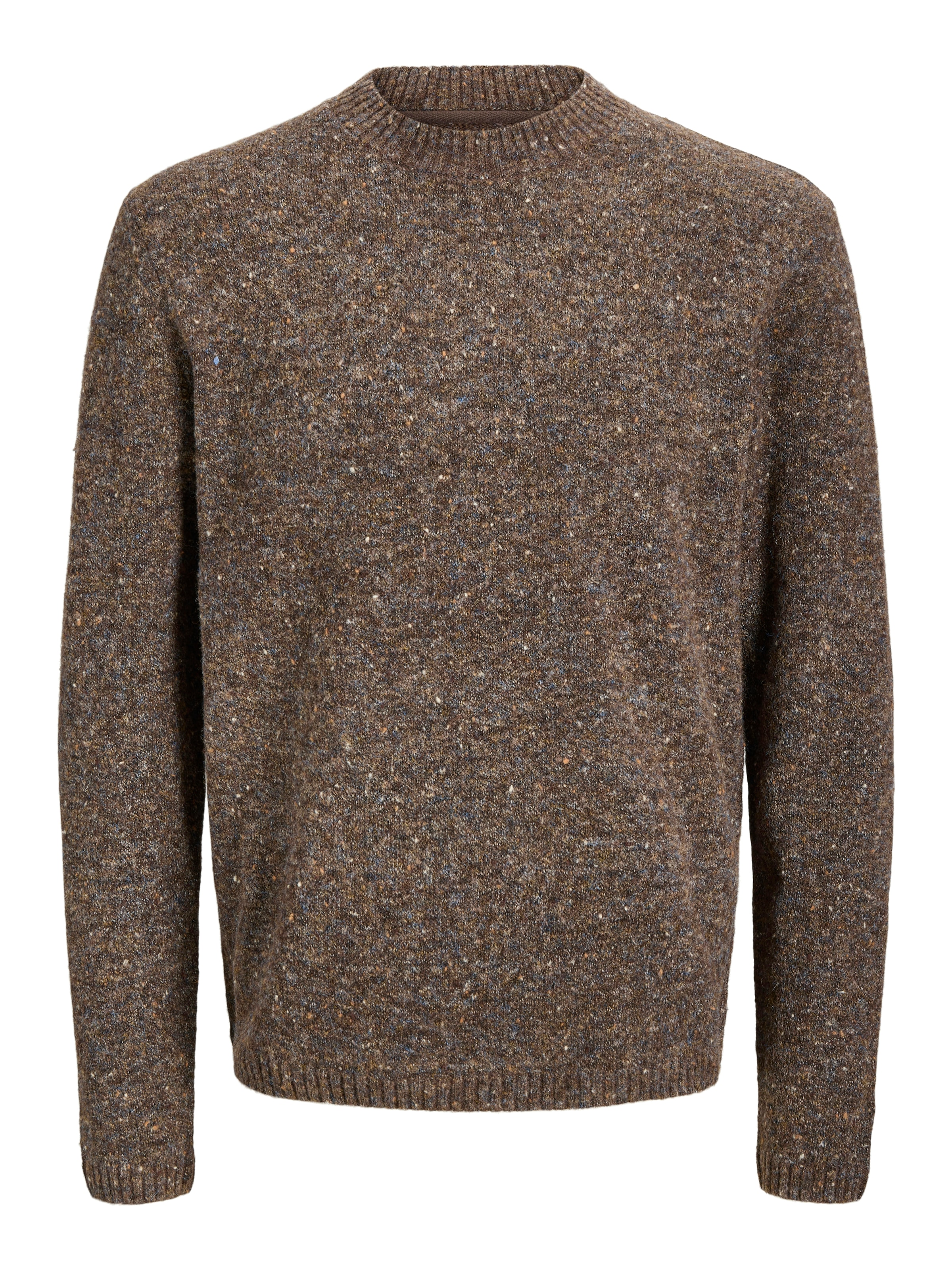 Jack & Jones Pull à col rond »JJENIEL KNIT CREW NECK SN« mélange coton, coupe régulière