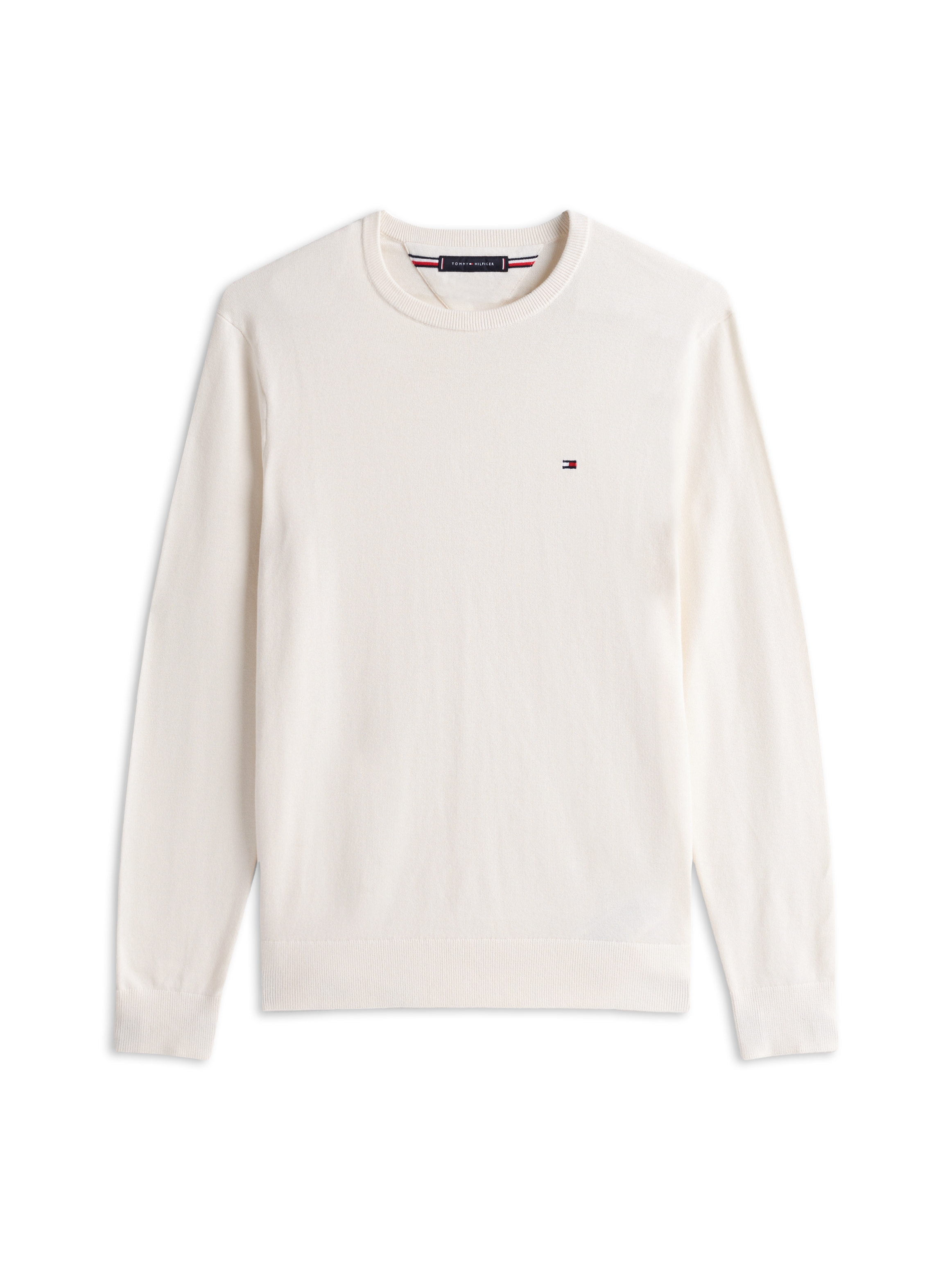 Tommy Hilfiger Rundhalspullover »ESSENTIAL COTTON« Crewneck Regular Fit Premium Mode