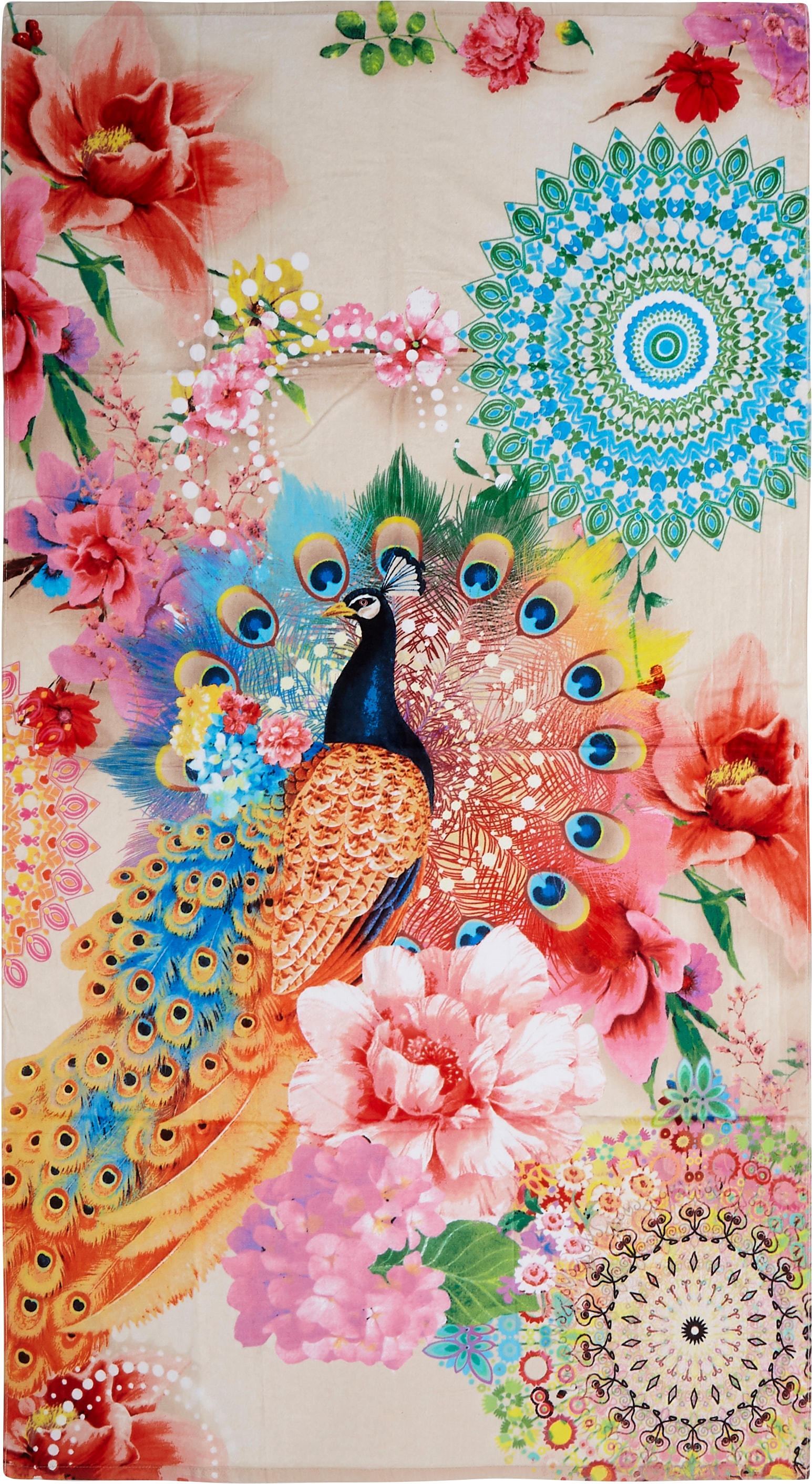 hip Strandtuch »Bengta«, (1 St.), mit Mandalas, Blumen & Pfau kaufen