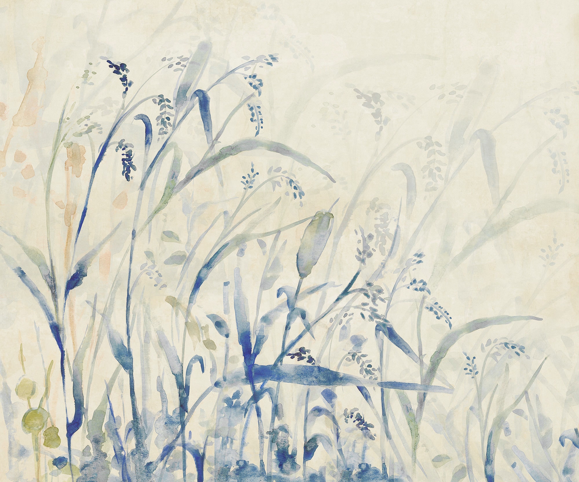 Komar Fototapete »Komar Vlies Fototapete - Aquarel-Field - Grösse 300 x 250 cm«, bedruckt