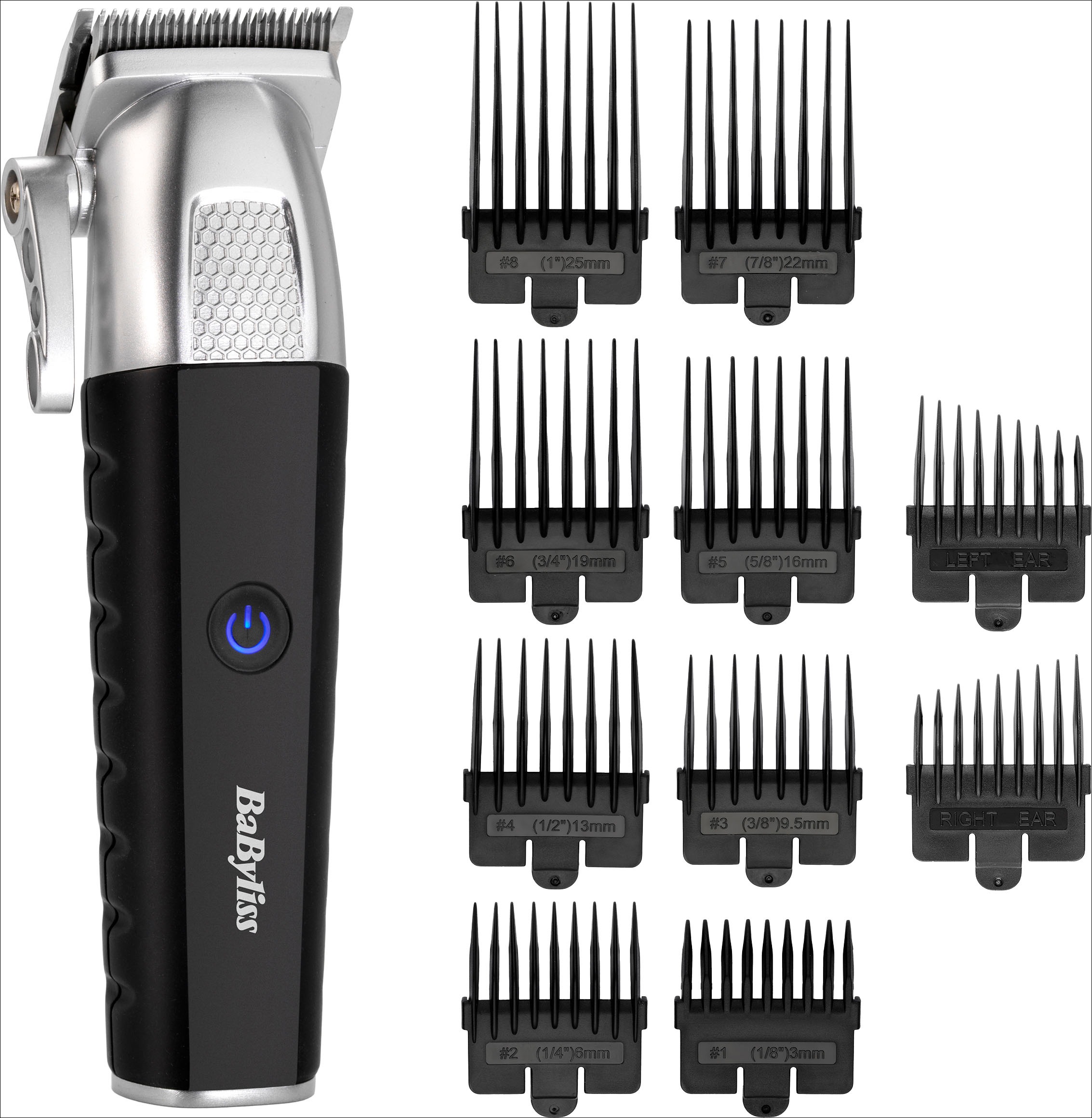 Image of BaByliss Haarschneider "Lithium Power Haarschneider Set, E812E" 10 Aufsätze Lithium-Ionen-Akku, 10 Kammaufsätze, 50 Schnittlängen