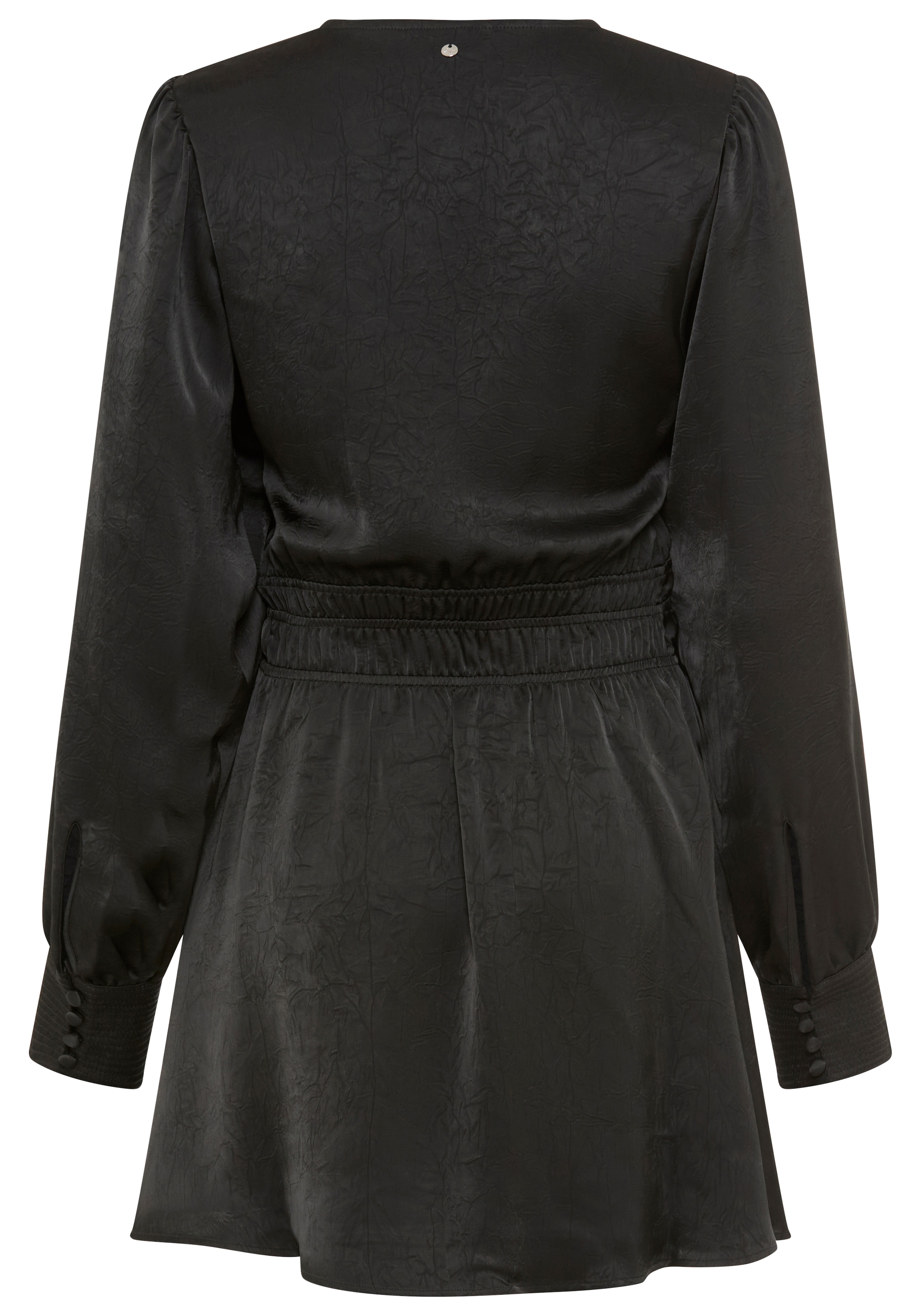 BOSS ORANGE Robe en satin »Deply Premium Damenmode« in Crinkle-Optik, Midi-Länge