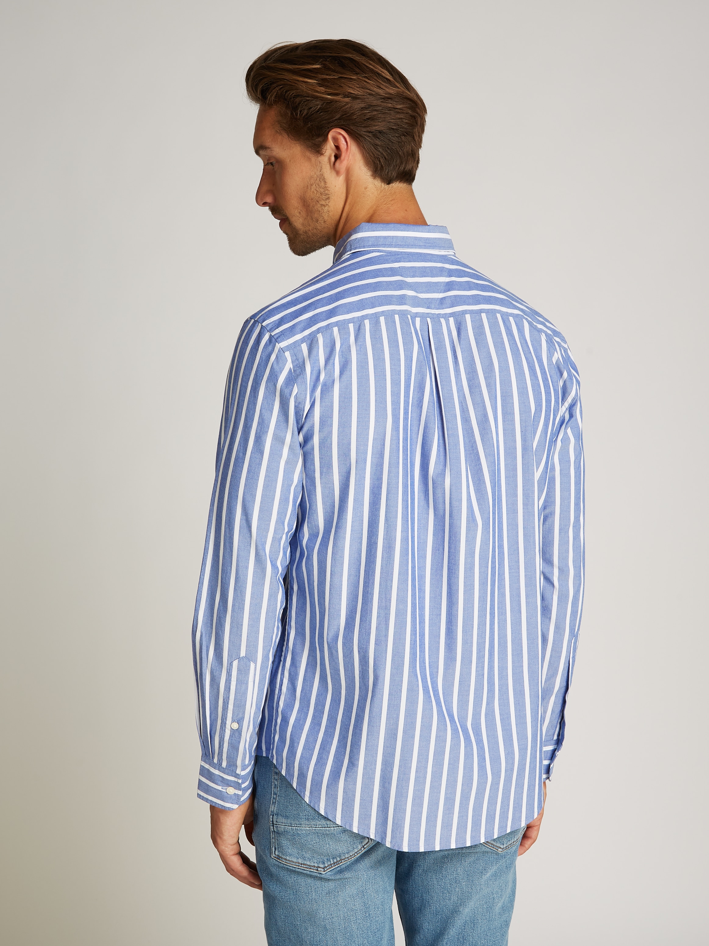 Tommy Hilfiger Businesshemd »FLEX POPLIN NAUTICAL STP SHIRT«