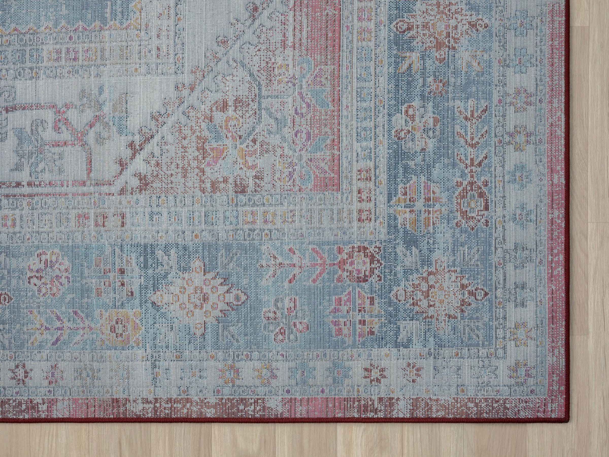 Myflair Möbel & Accessoires Teppich »Elfi 1« rechteckig 6 mm Höhe Flachgewebe, im modernem Used Look, superflach, Microfaser