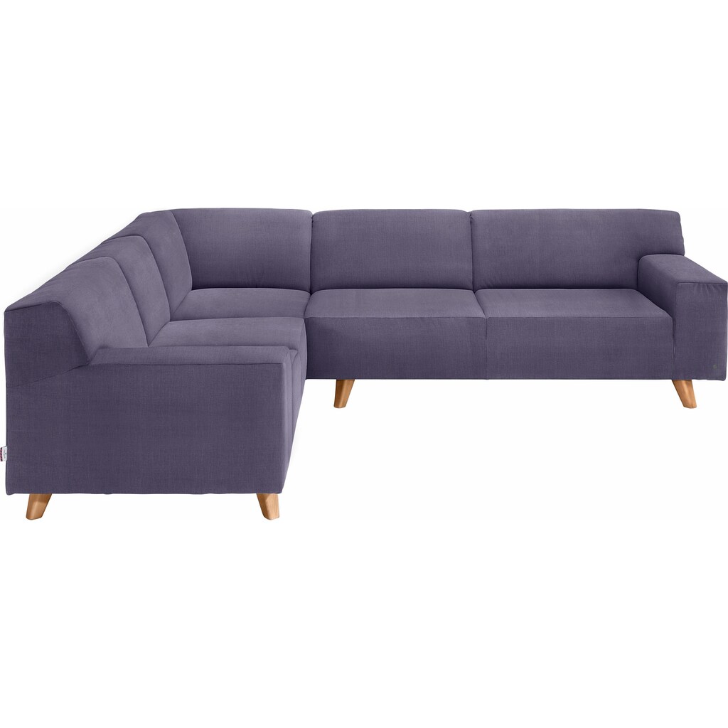 TOM TAILOR HOME Ecksofa »NORDIC PURE«, im Retrolook, Füsse Buche natur