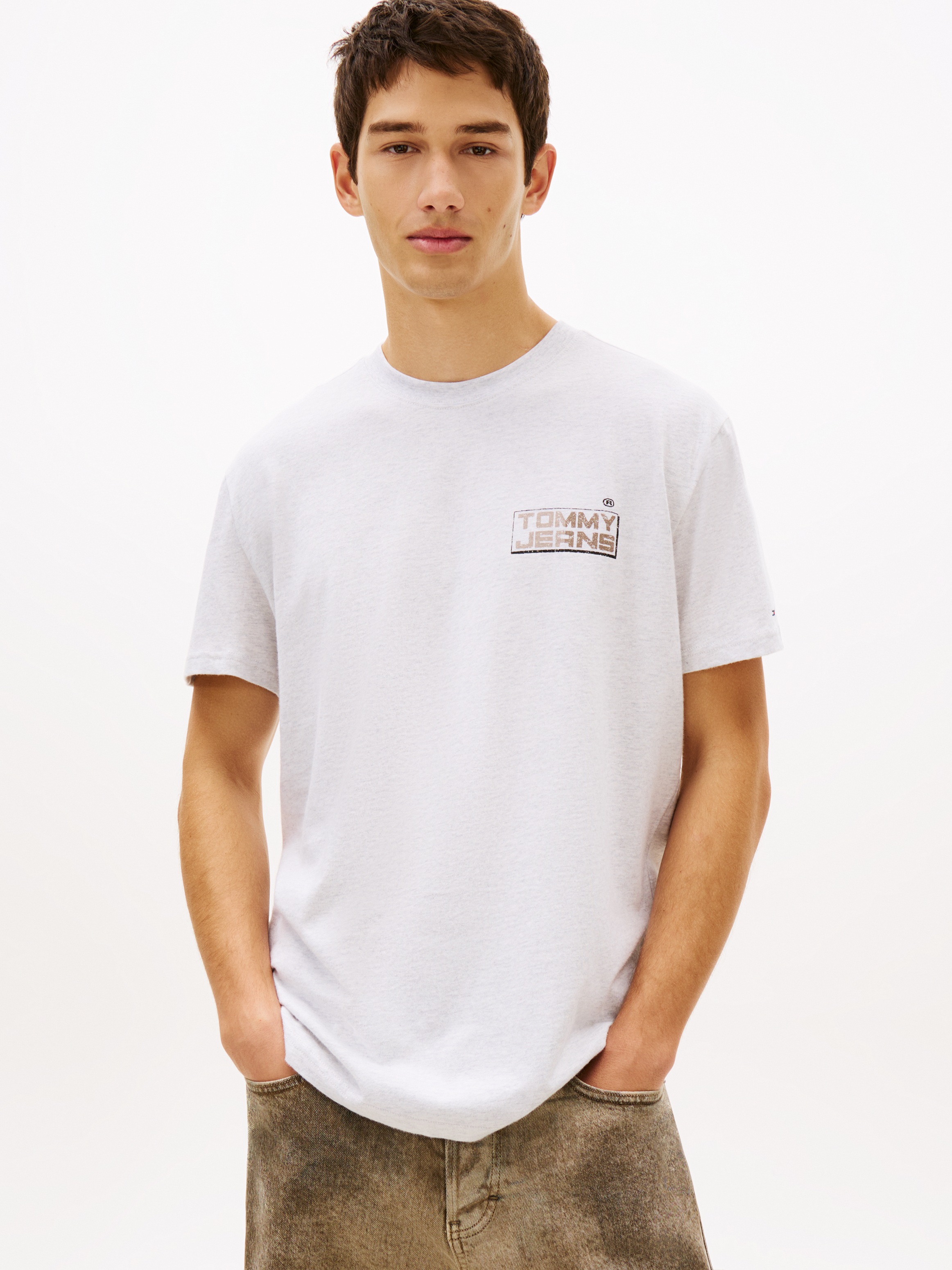 Image of Tommy Jeans T-Shirt "TJM REGULAR GYM BLOCK" mit Rundhalsausschnitt