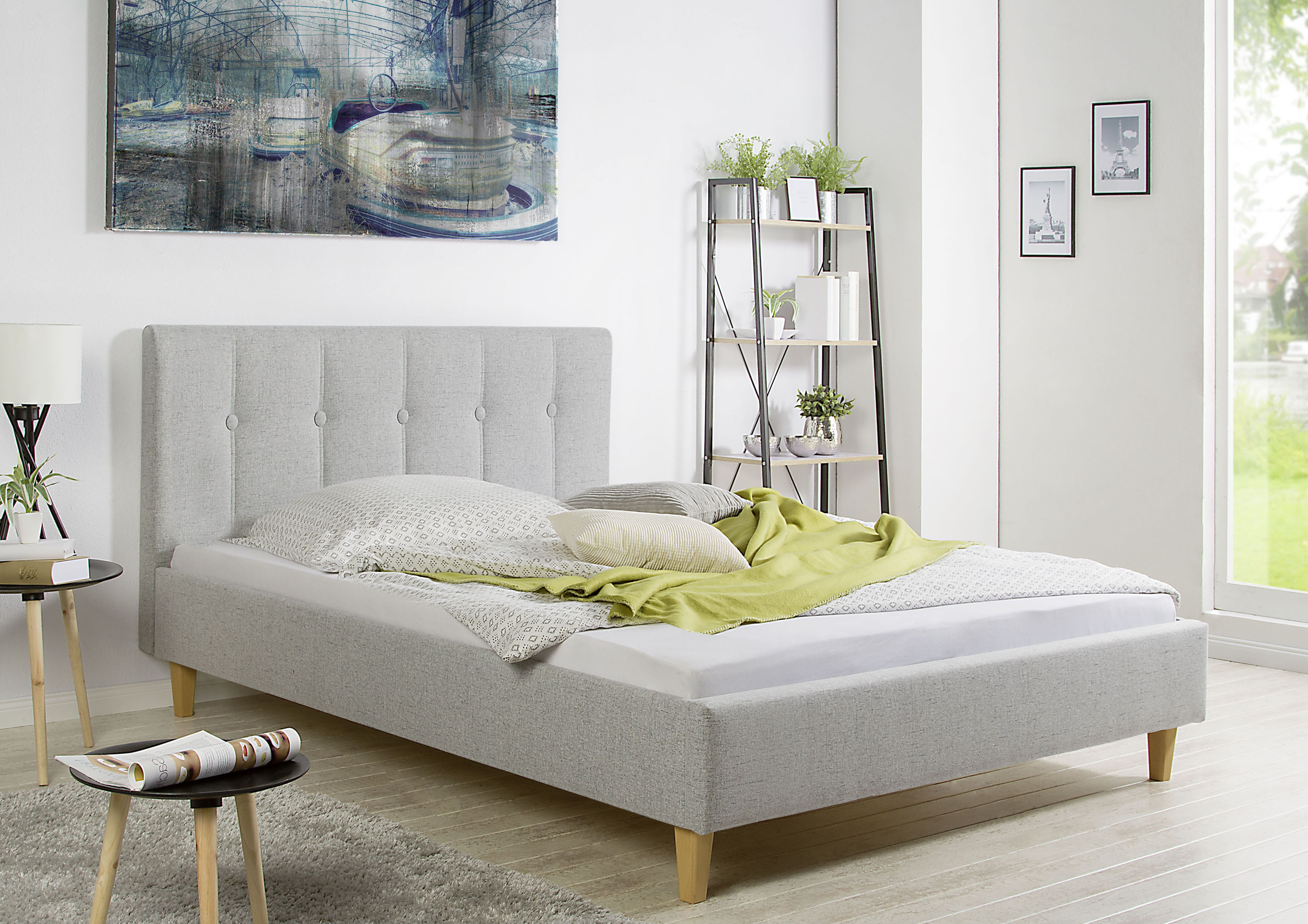 Maintal Polsterbett "Leesburg" Bettseiten zerlegt, ohne Bettkasten