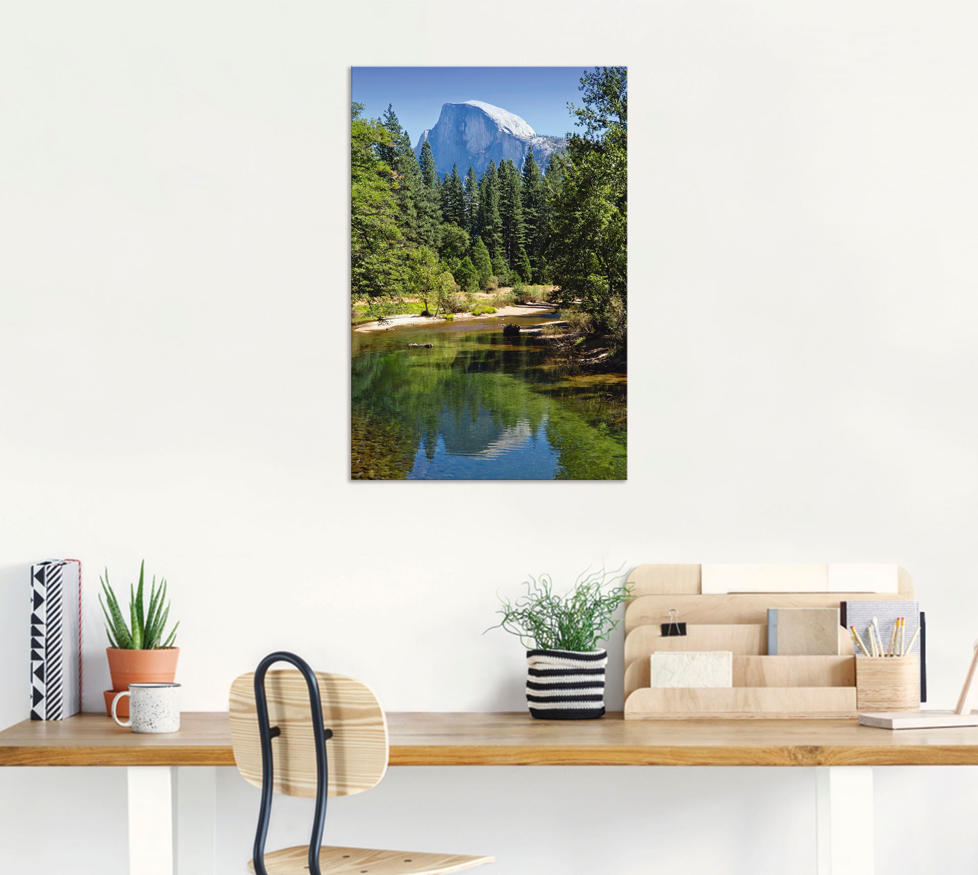 Artland Wandbild »Yosemite Valley Half Dome River of Mercy«, Gewässer, (1 St.), als Alubild, Outdoorbild, Leinwandbild, Poster in verschied. Grössen