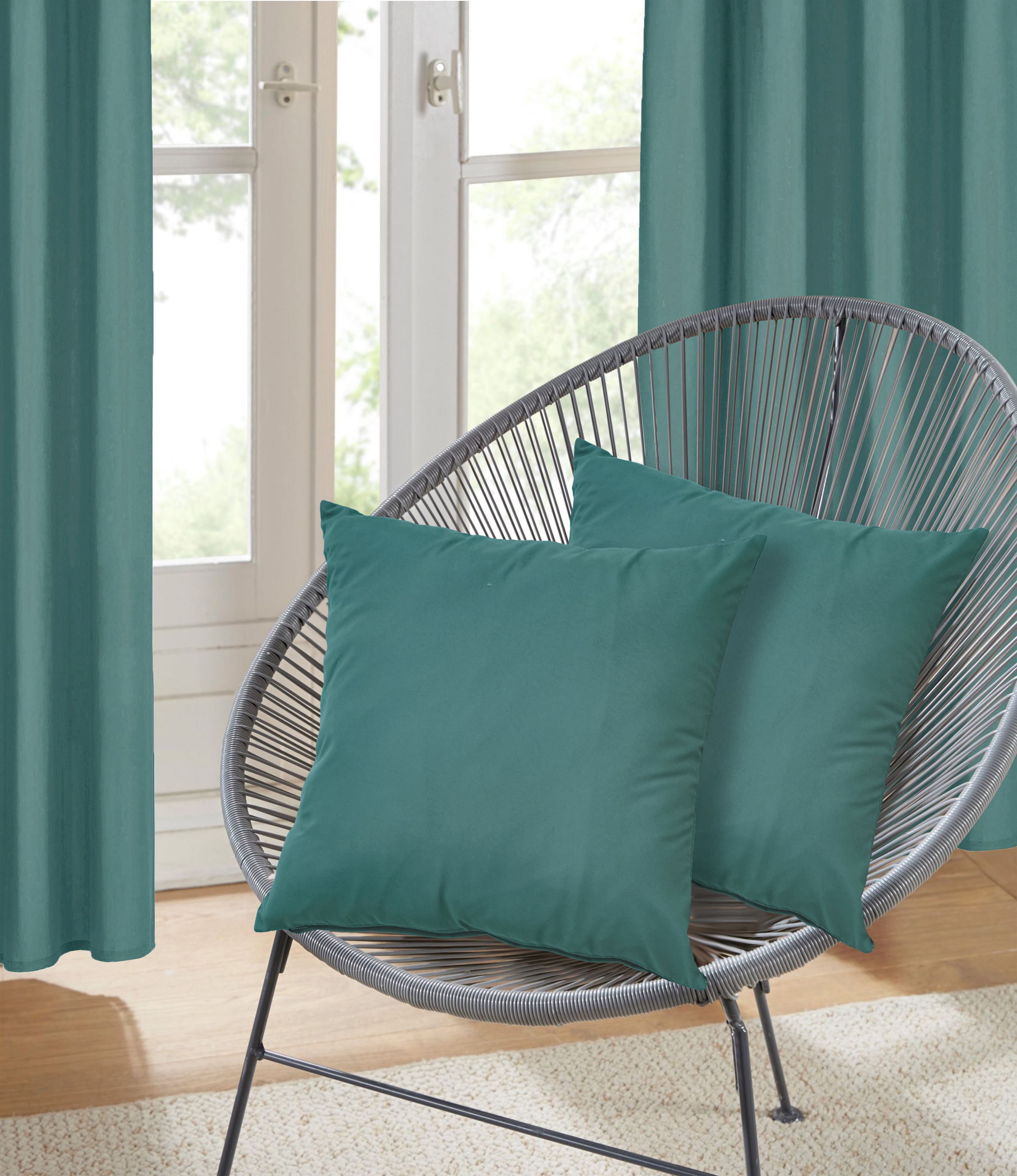 Bruno Banani Dekokissen »Lagan« 2-er Set, einfarbig,  Kissenhüllen ohne Füllung, 40 x 40 cm,