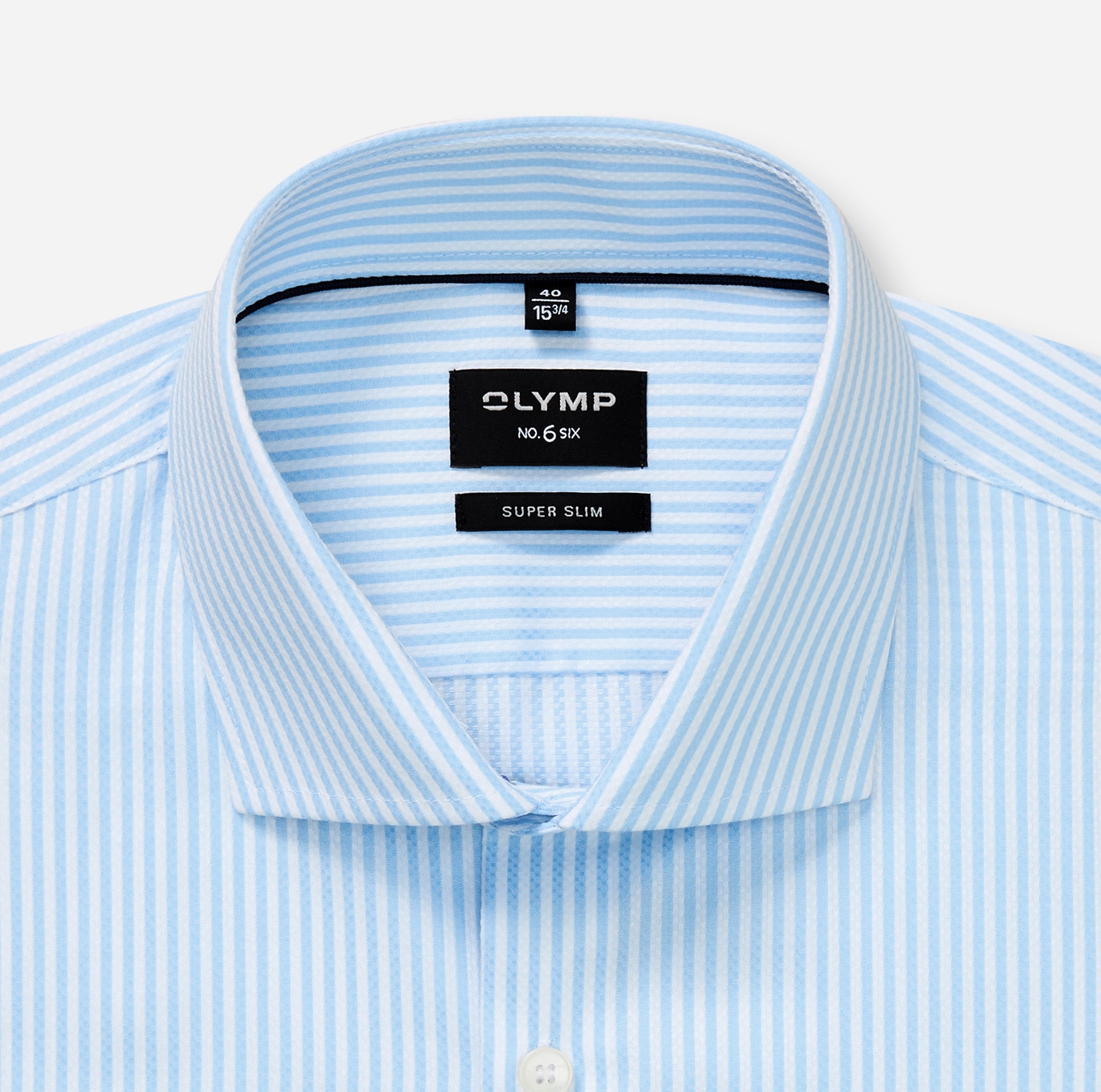 OLYMP Langarmhemd »No 6 six« gestreift, Businesshemd, super slim fit, Royal Kentkragen