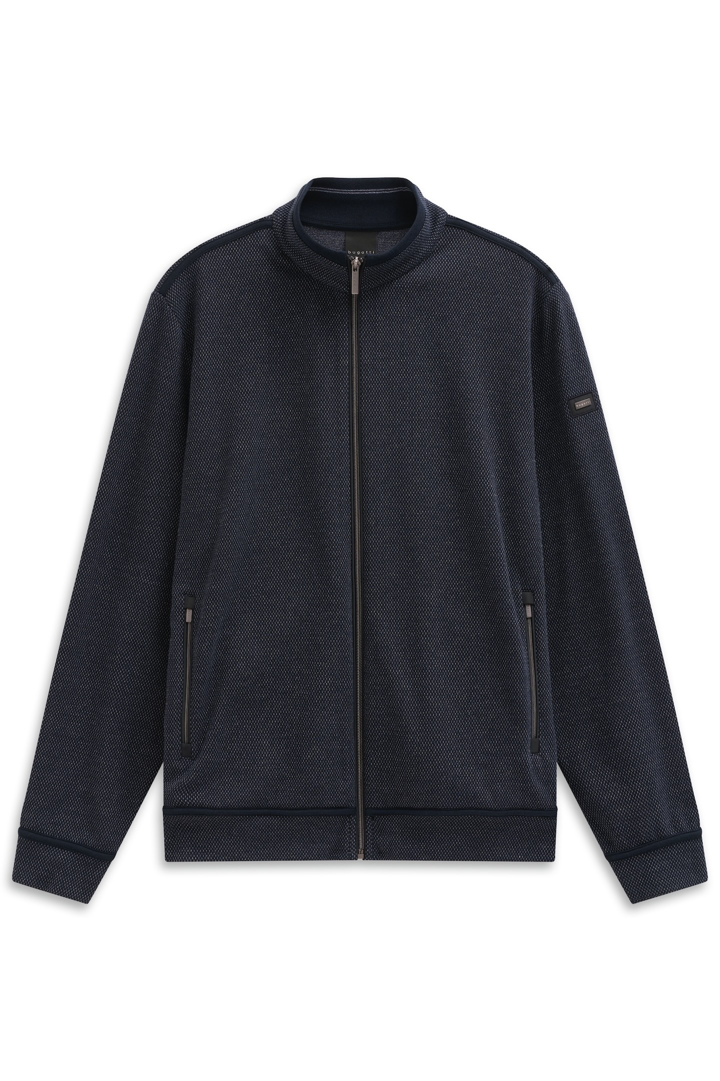 bugatti Veste sweat »Modern Fit« mit Stehkragen und aus Baumwollmix
