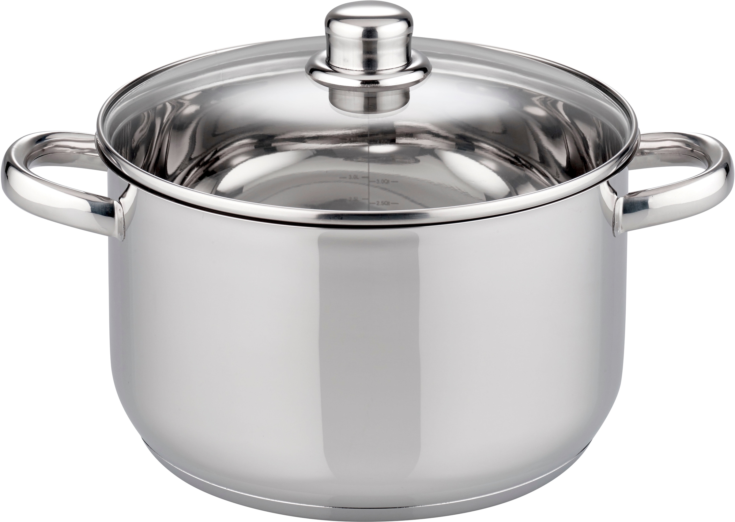 Elo Basic Topf-Set »Galactica« Set, je 1 x Kochtopf mit Deckel Ø 14/16/20/24 cm, 1 Stielkasserolle Ø 16 cm, 9 Stk. tlg. Edelstahl 201