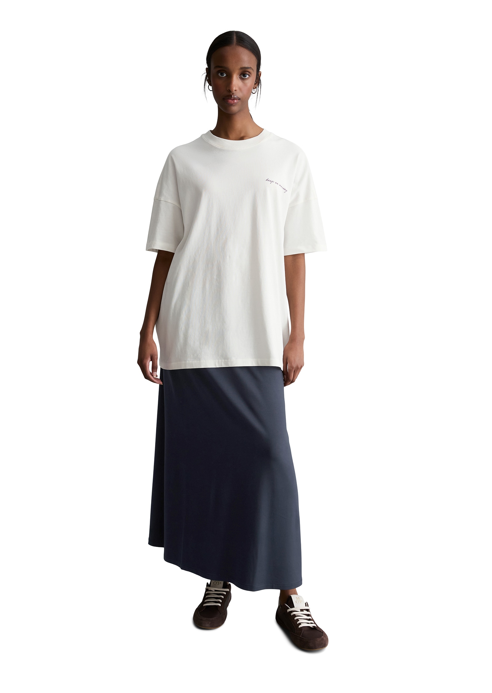 Marc O'Polo DENIM T-shirt Oversize en jersey lourd, grand imprimé au dos