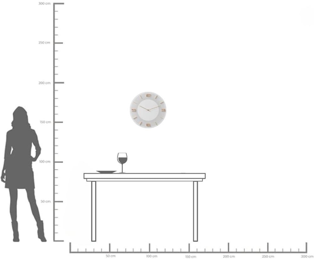 Kare Design Horloge murale »Leonardo Ø49cm« in verschiedenen Farben