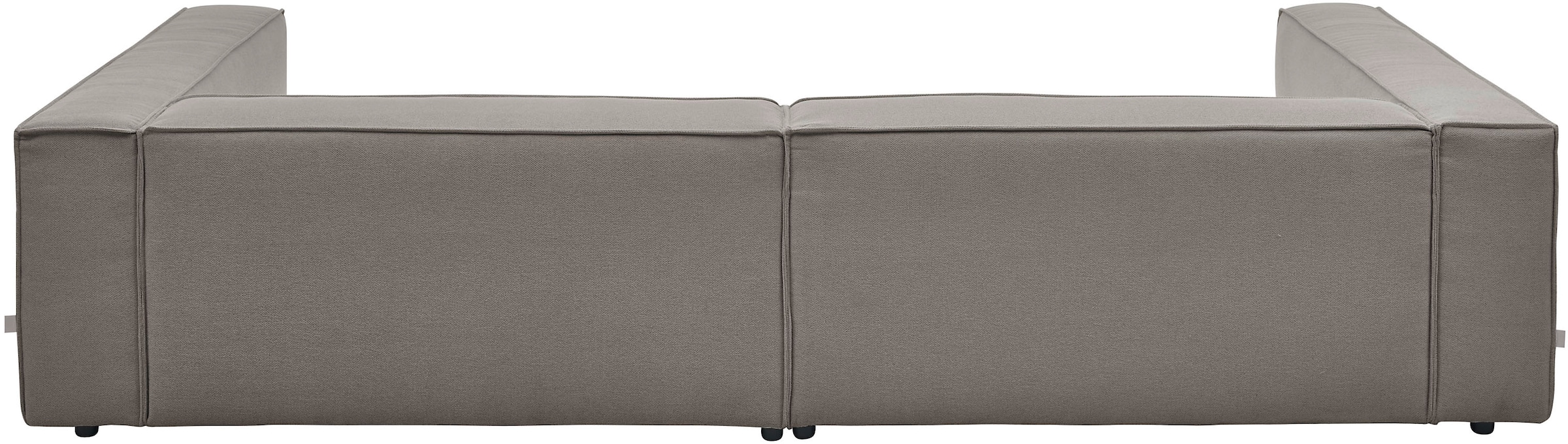LeGer Home by Lena Gercke 3-Sitzer »PIARA XXL, Sofa mit Kedernaht in Cord, Leinenoptik o. Strukturstoff«, schwarze Füsse, bequemer Sitzkomfort, extra tiefe Sitzfläche